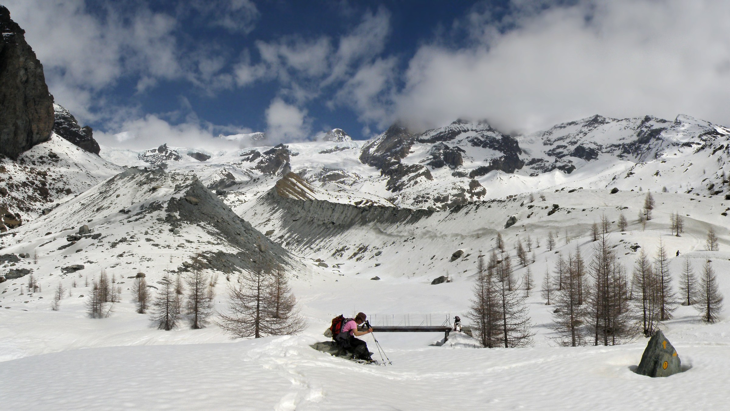 The background Morena of the Great Verra Glacier