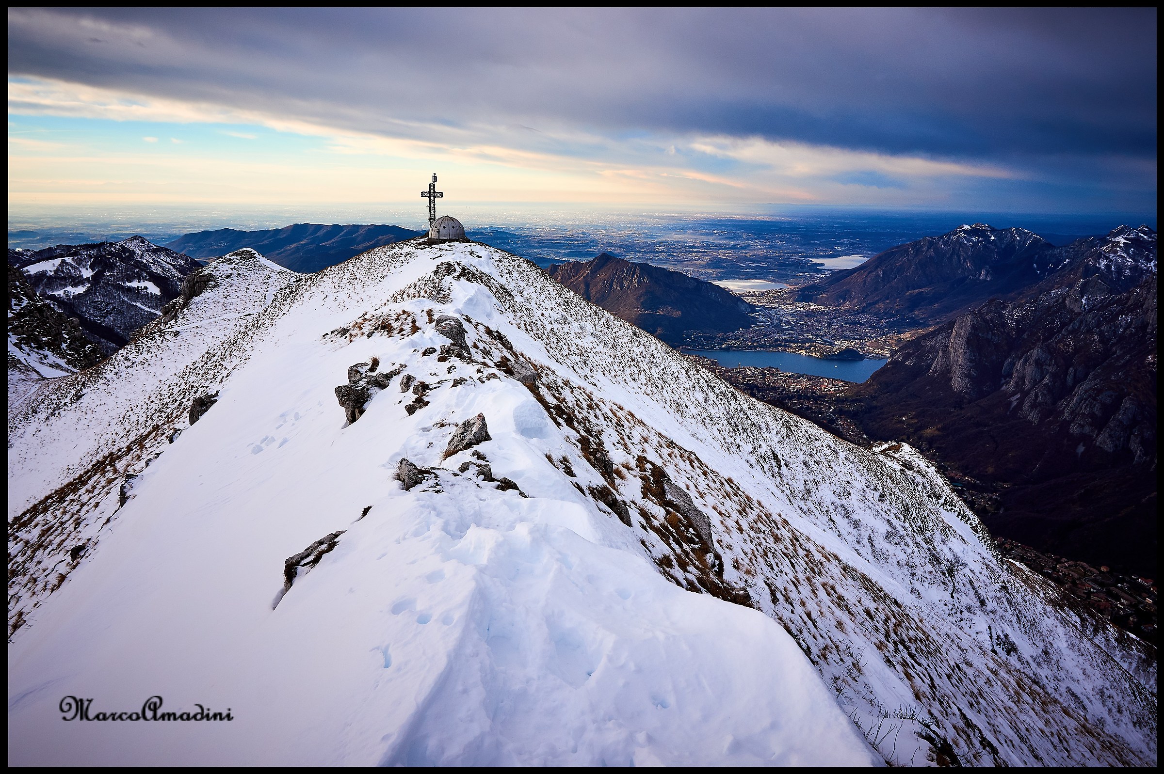 Lecco from Monte Due Mani