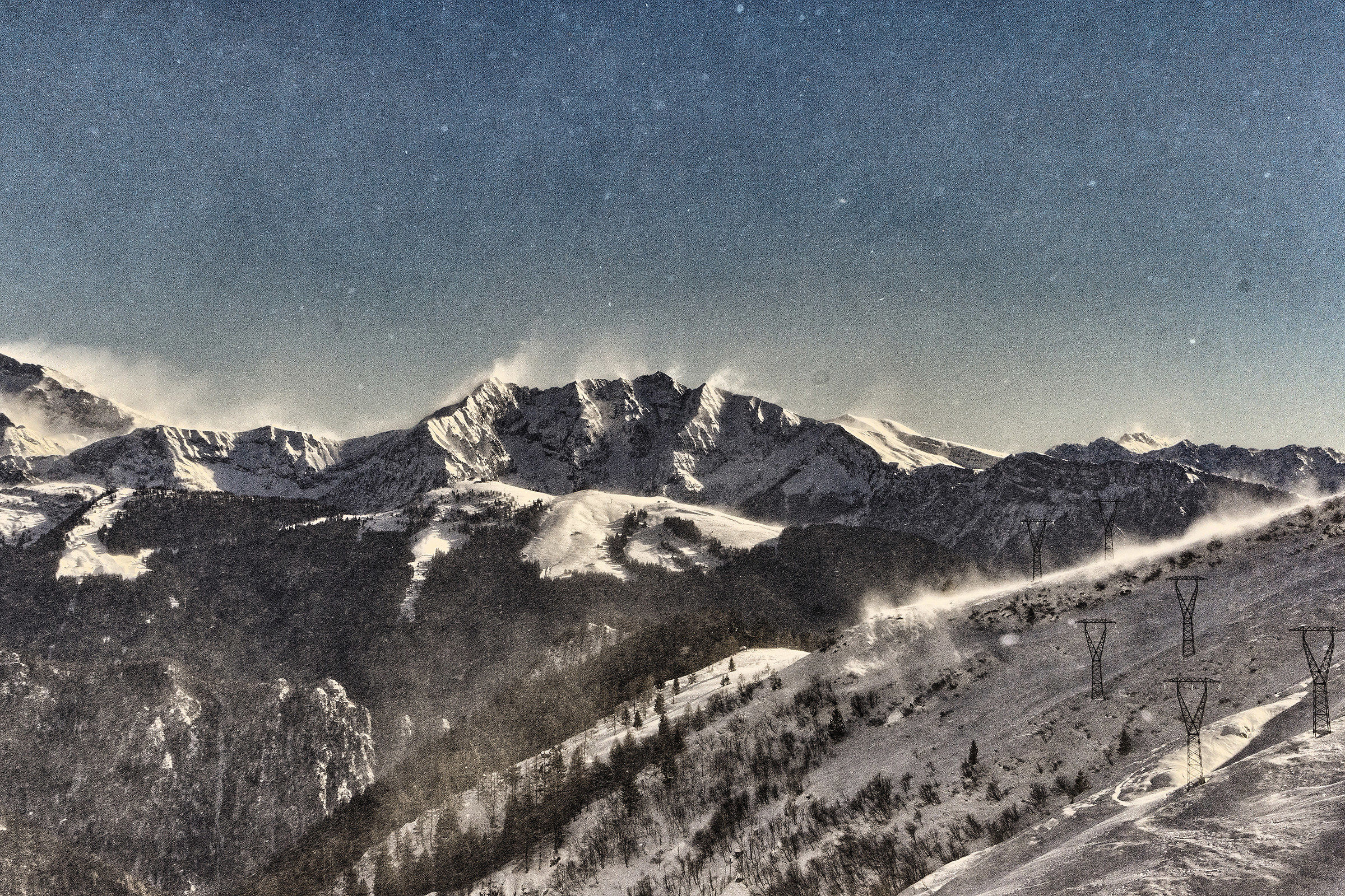 There are no more snowstorms than once