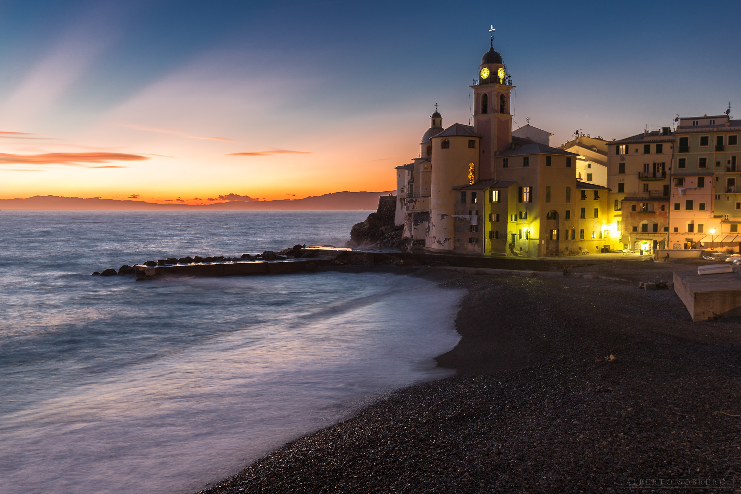 Camogli all'imbrunire