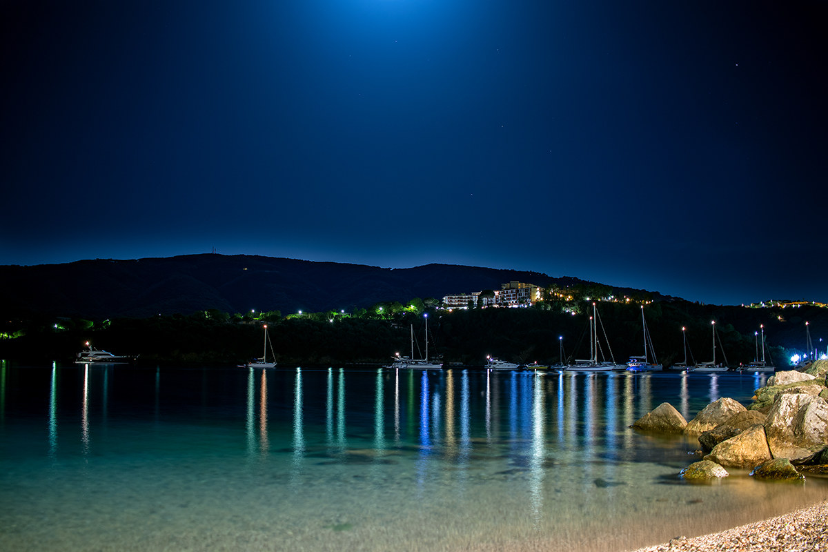 Porto Azzurro in the moonlight ...
