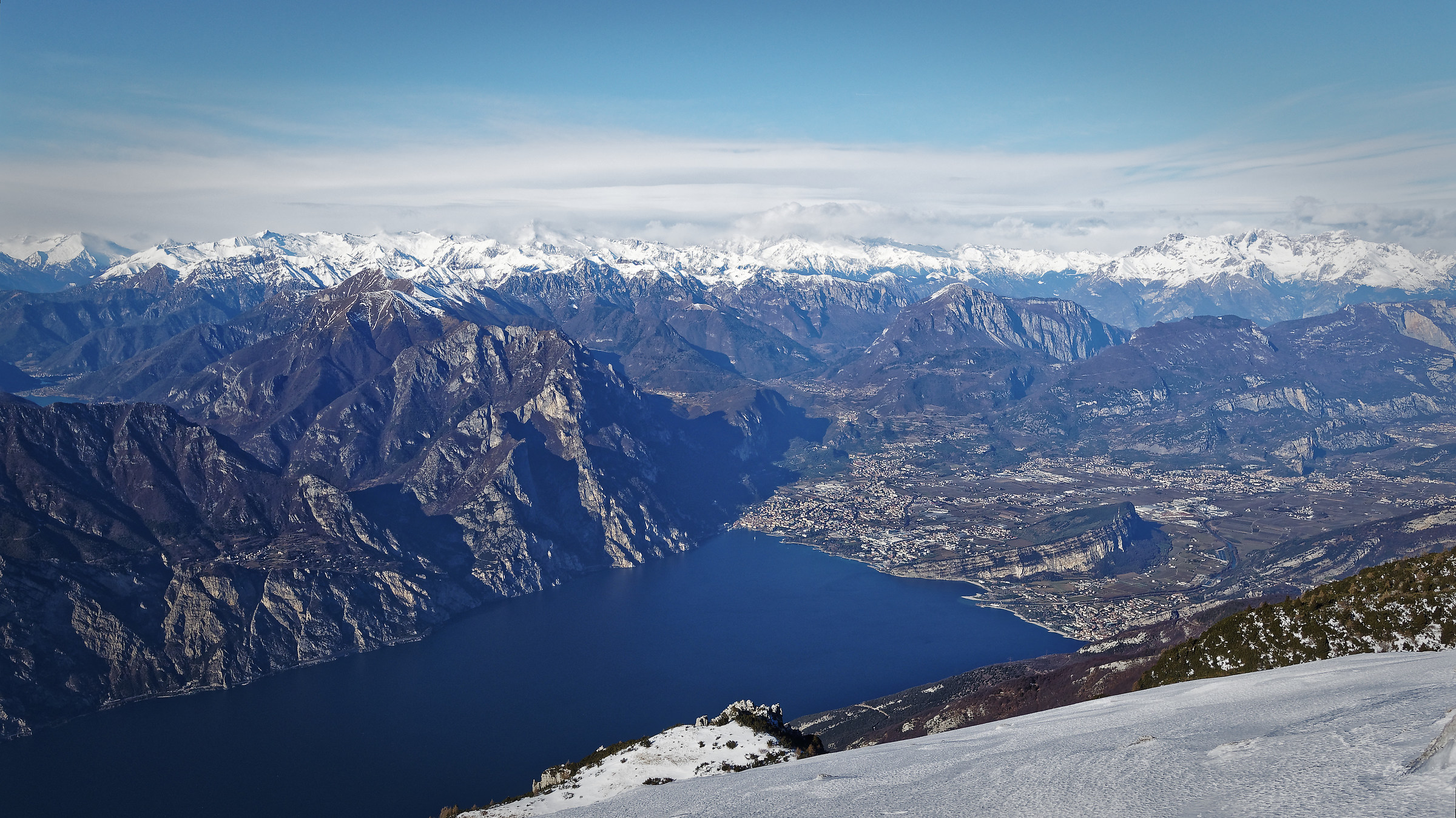 Riva del Garda from the Most High of Nago