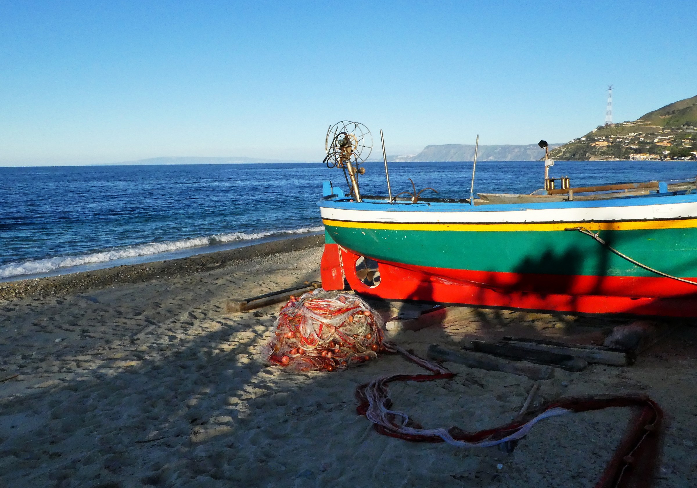 And we went back to throw the nets