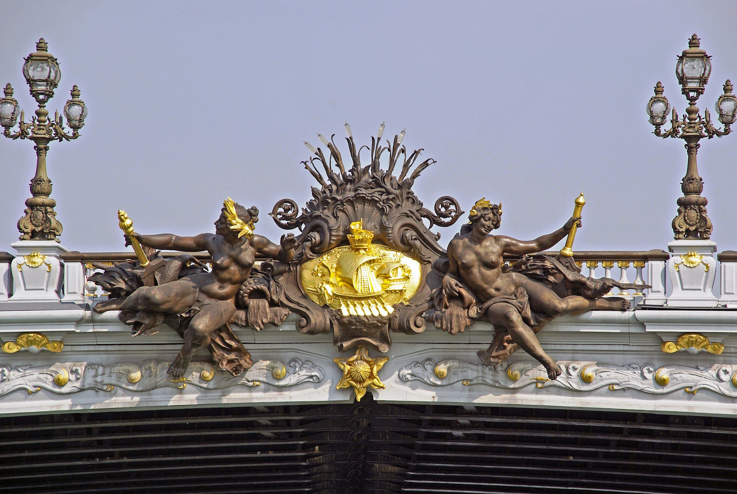 Parigi: Ponte Alessandro III (particolare)