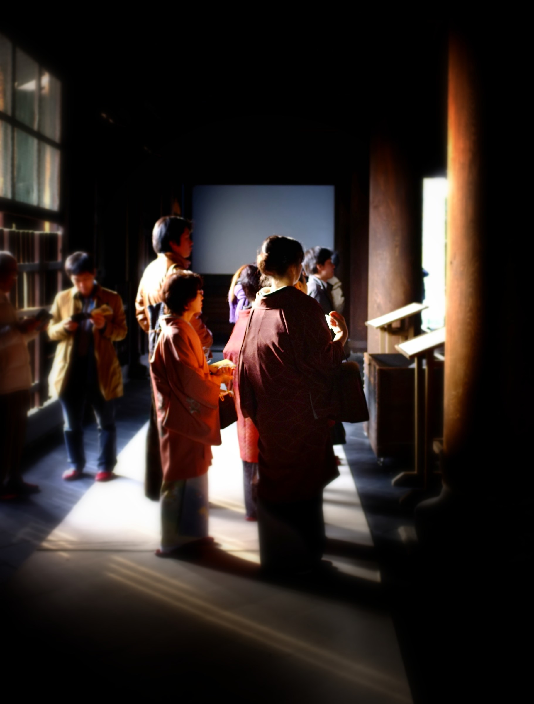 In the temple for prayer