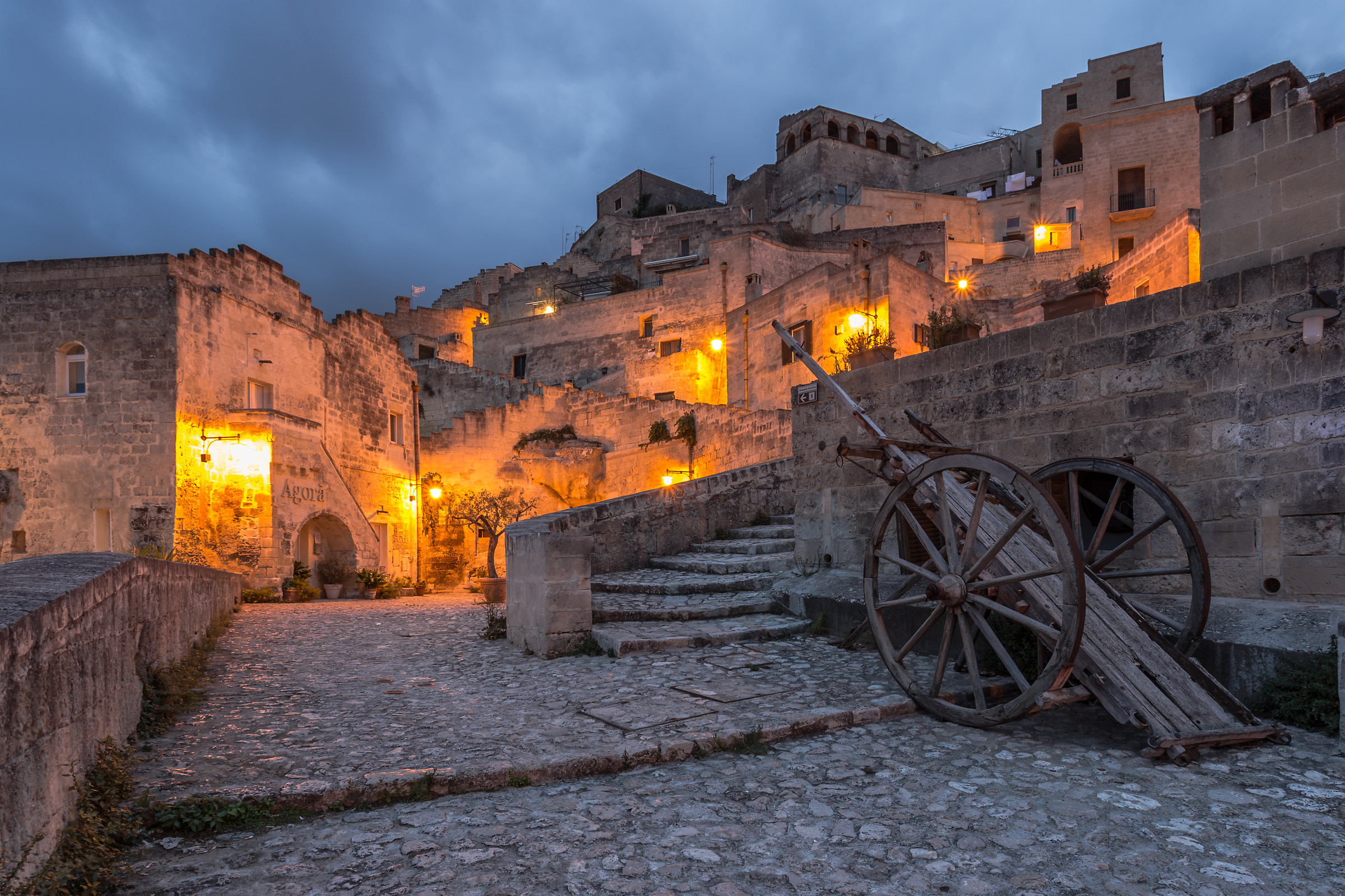 View on the Sassi - The cart