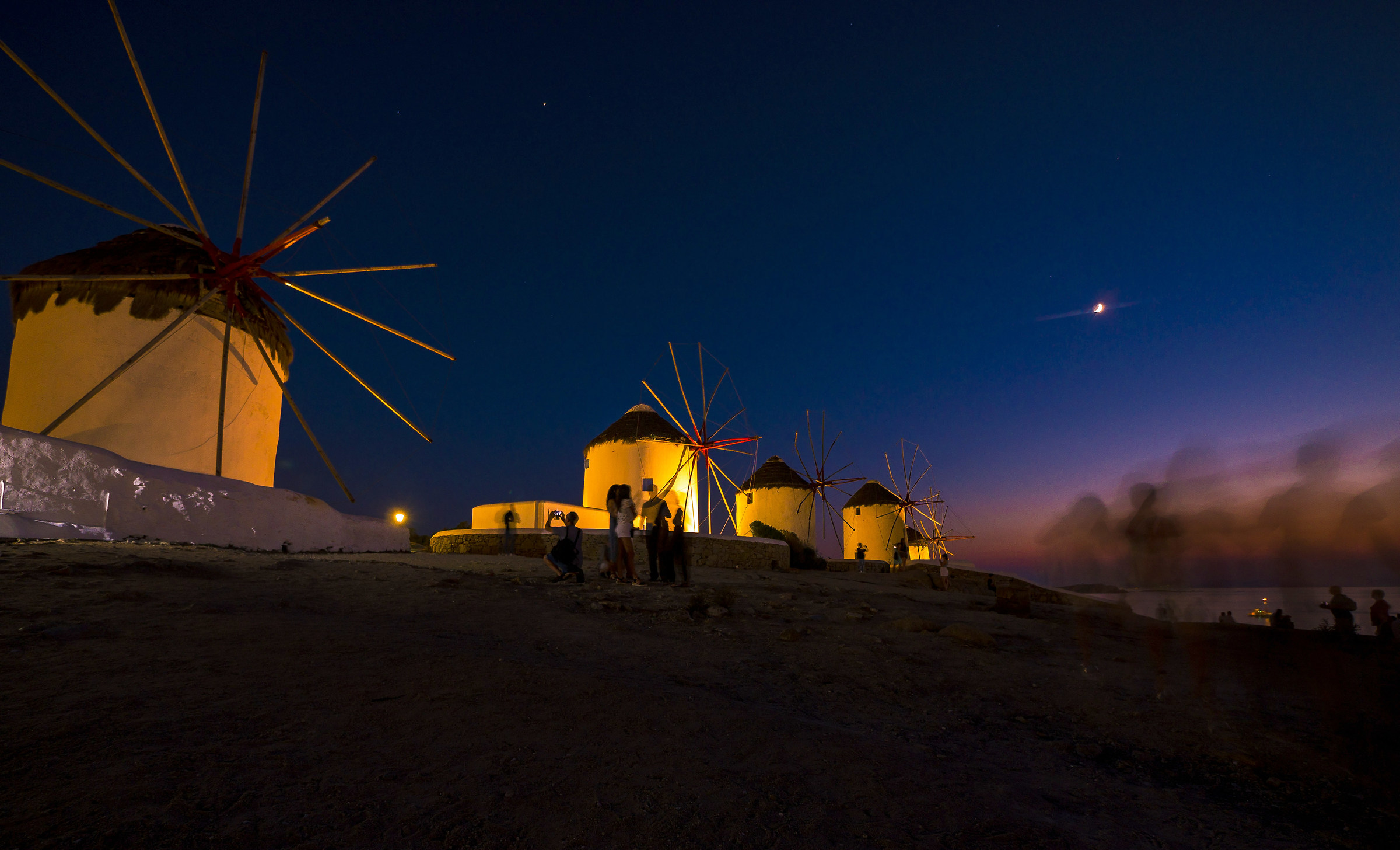 Mykonos, windmills.