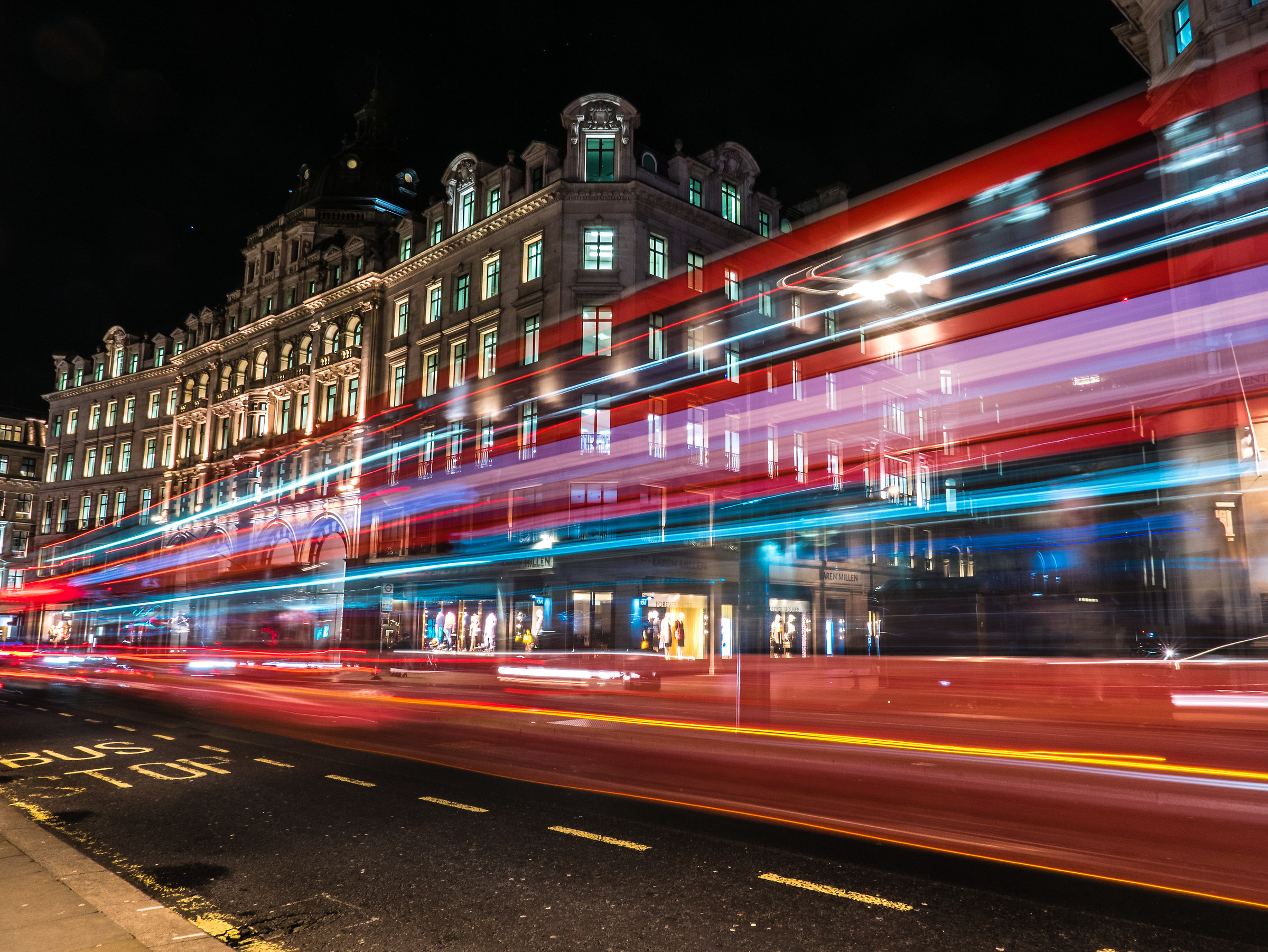 Regent Street by night