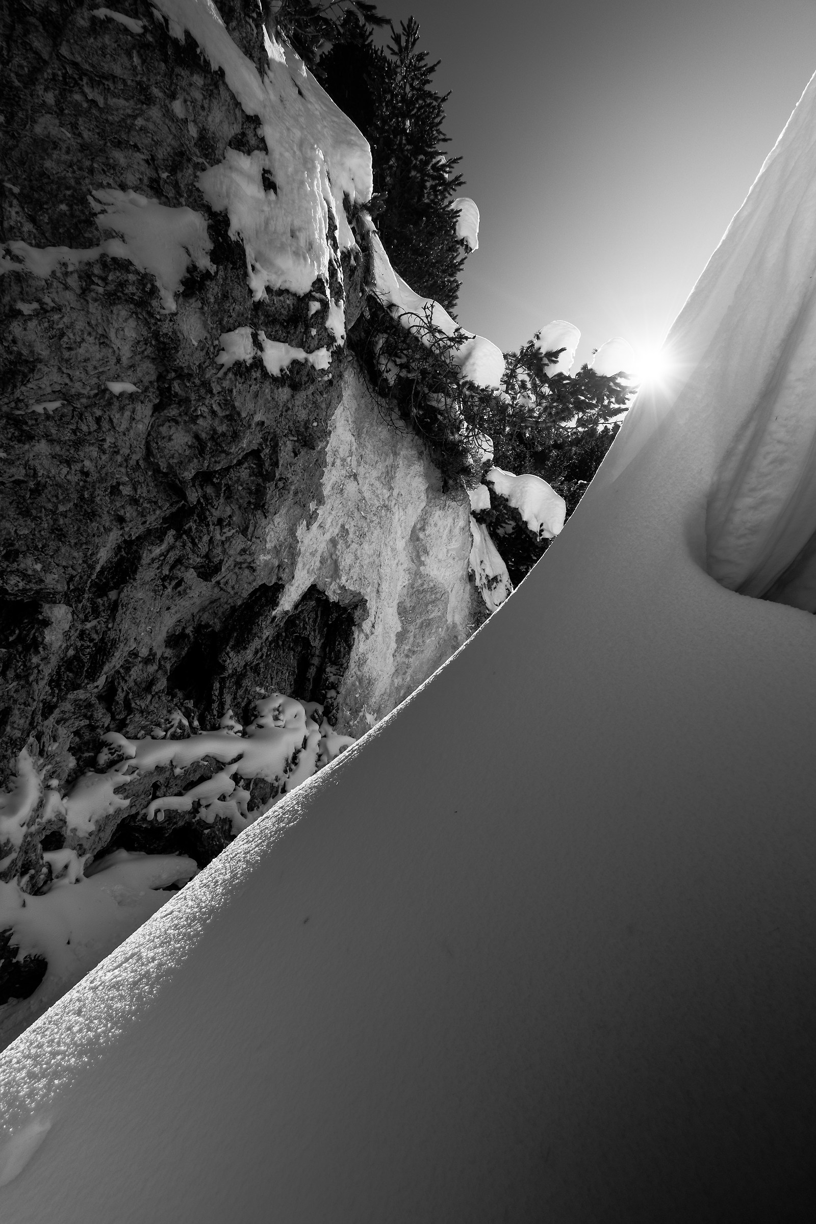 Snow covered lucomagno