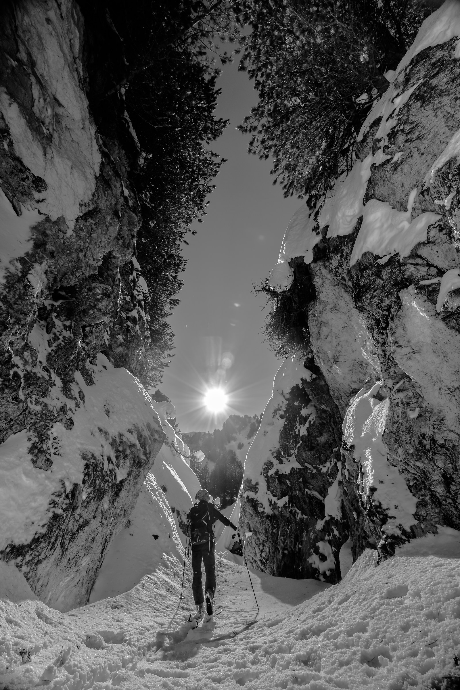 Snow covered lucomagno