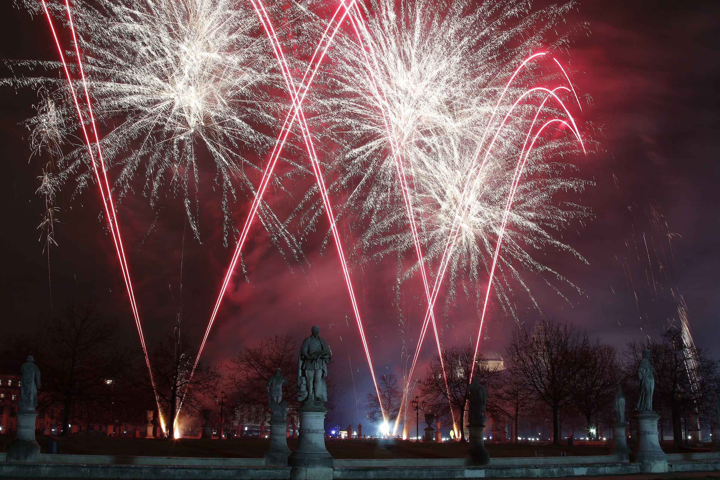 new year's eve in the meadow of the valley