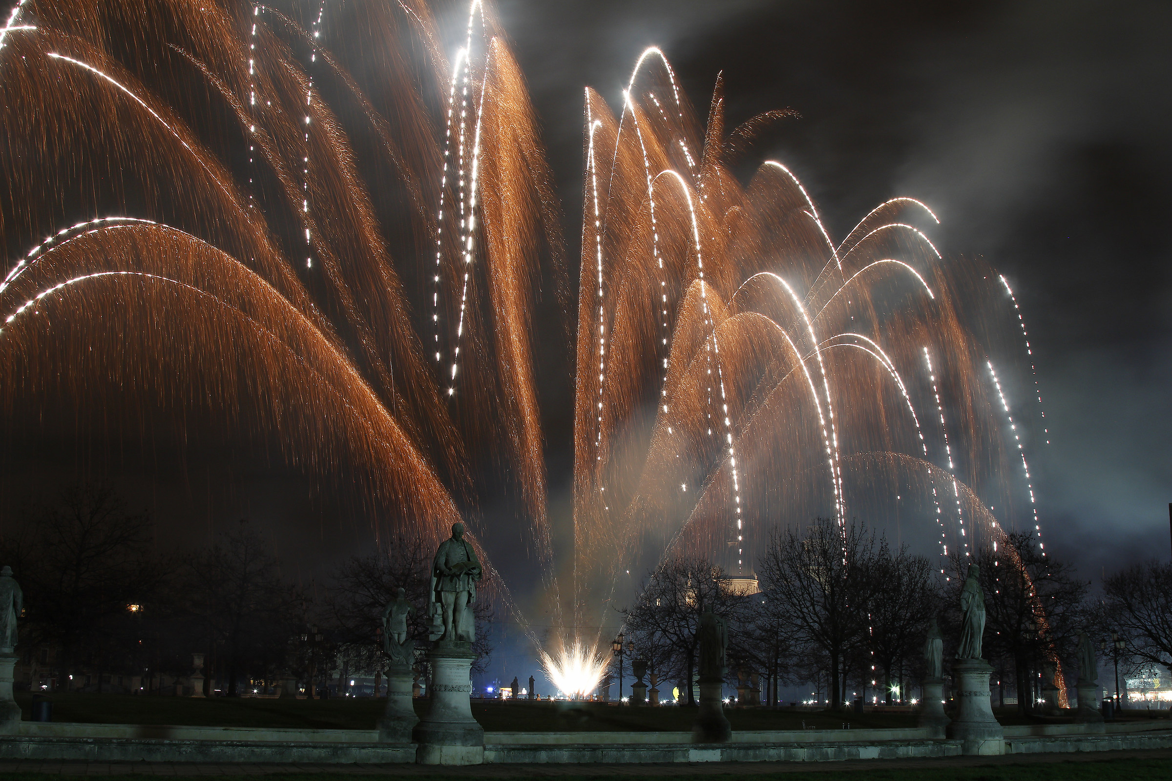 new year's eve in the meadow of the valley
