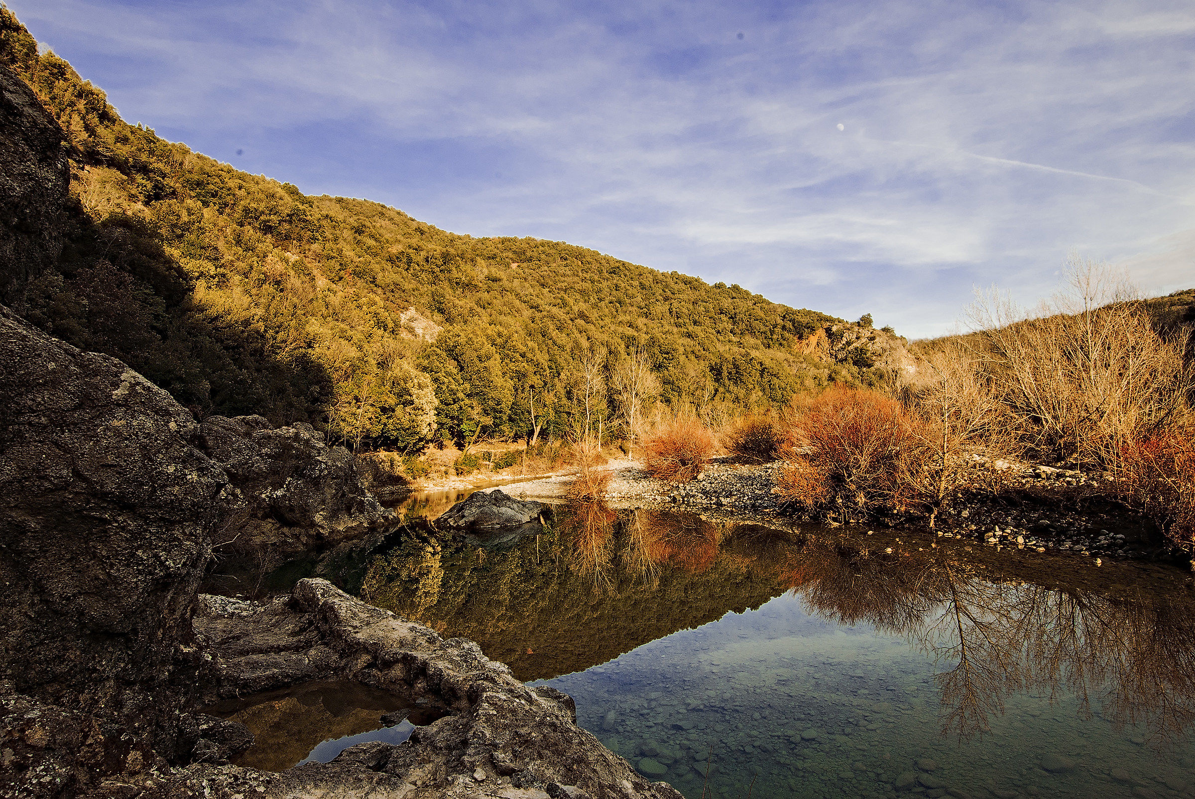 Reflections on the Cecina River