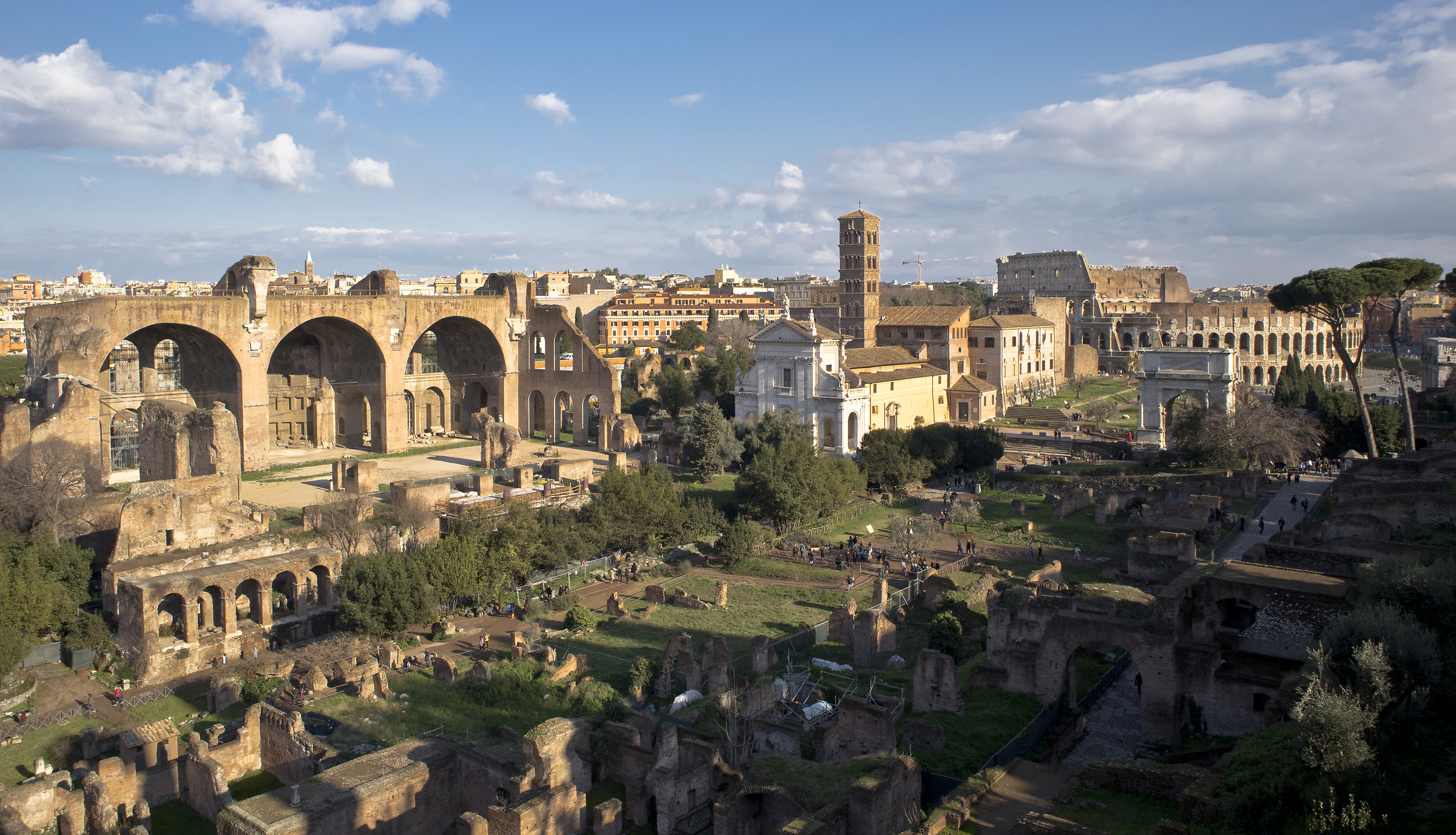 The view from the Palatine hill