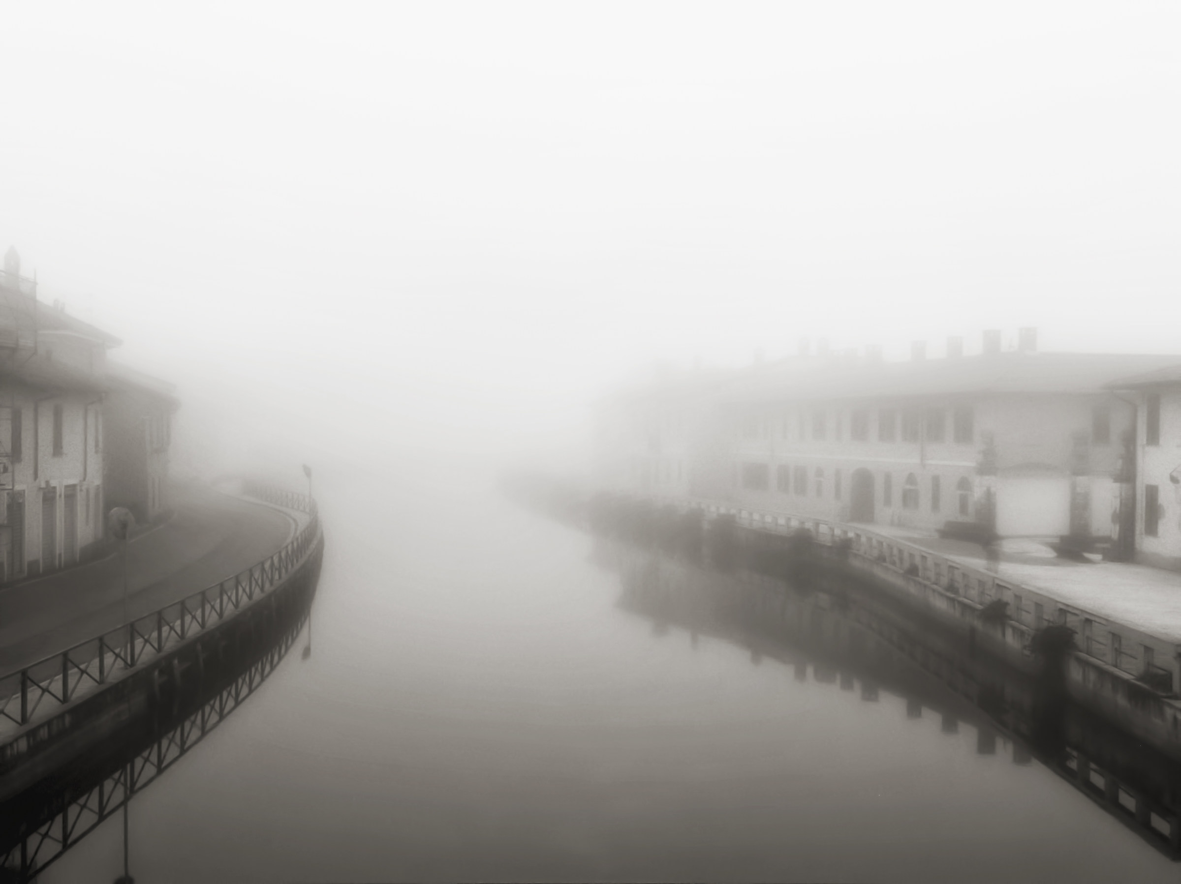 Fog on the canals