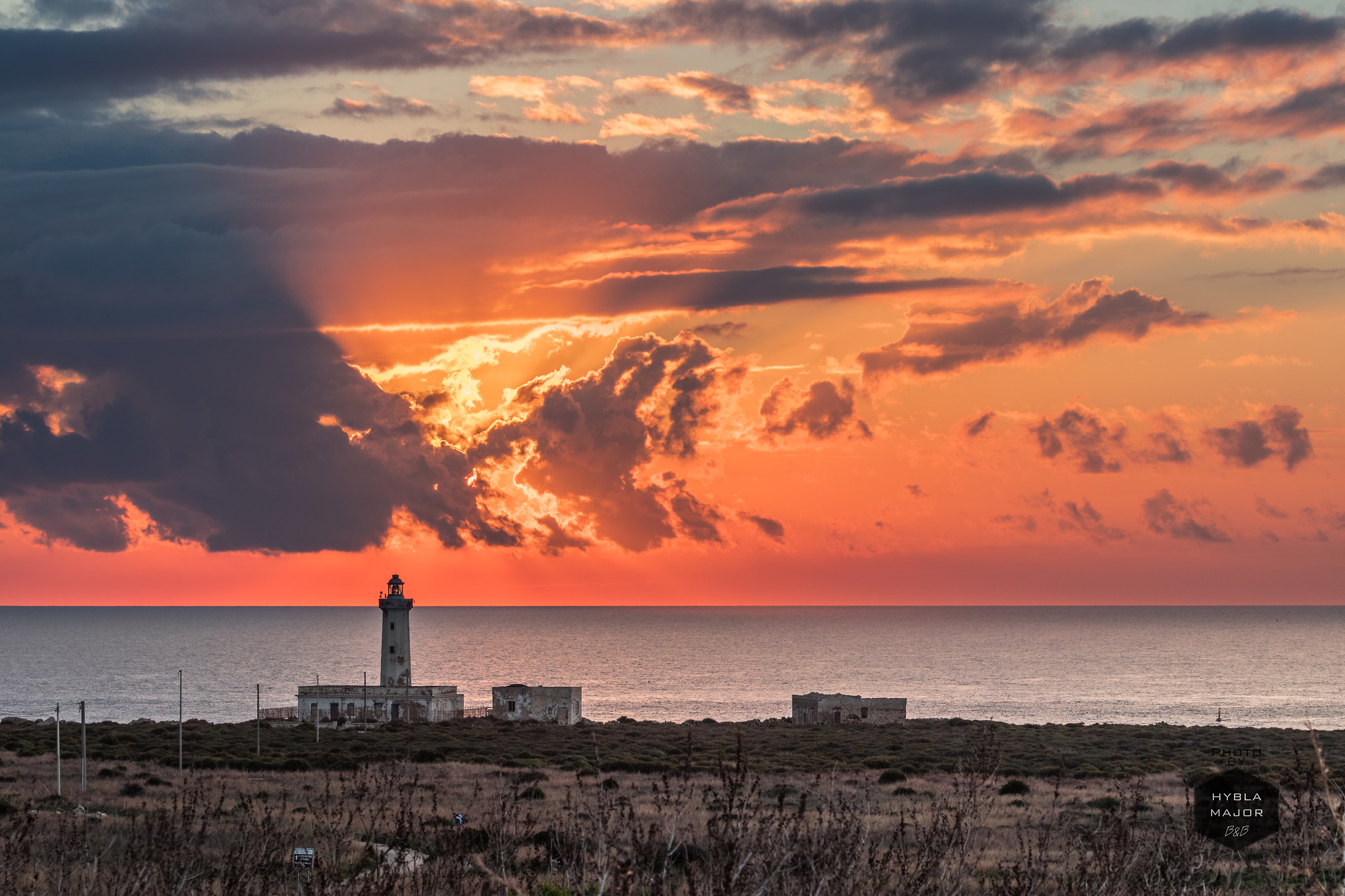 A lighthouse in the light