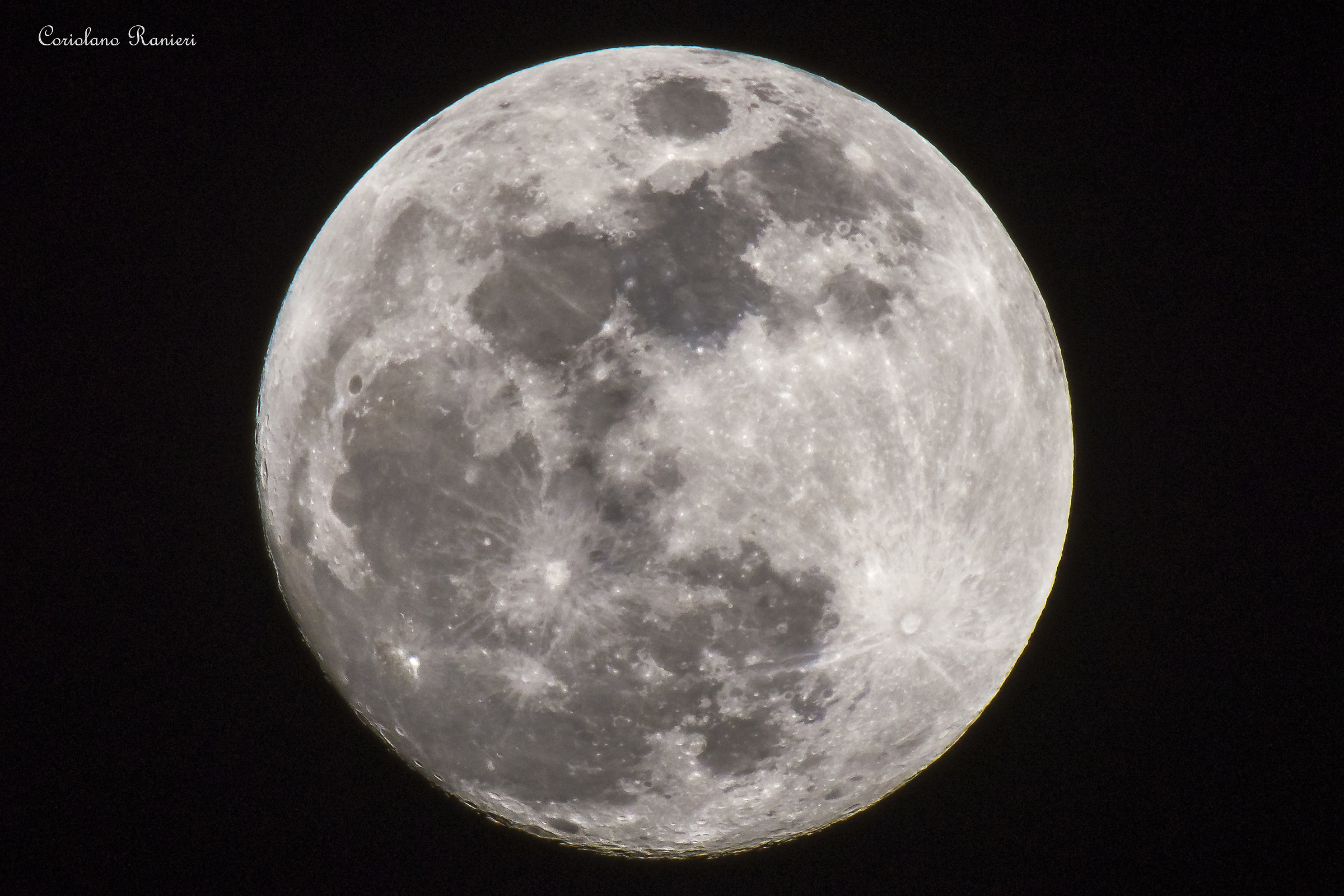 The moon of 30/01/2018