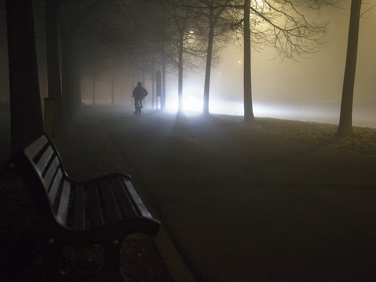 Winter evening - color -