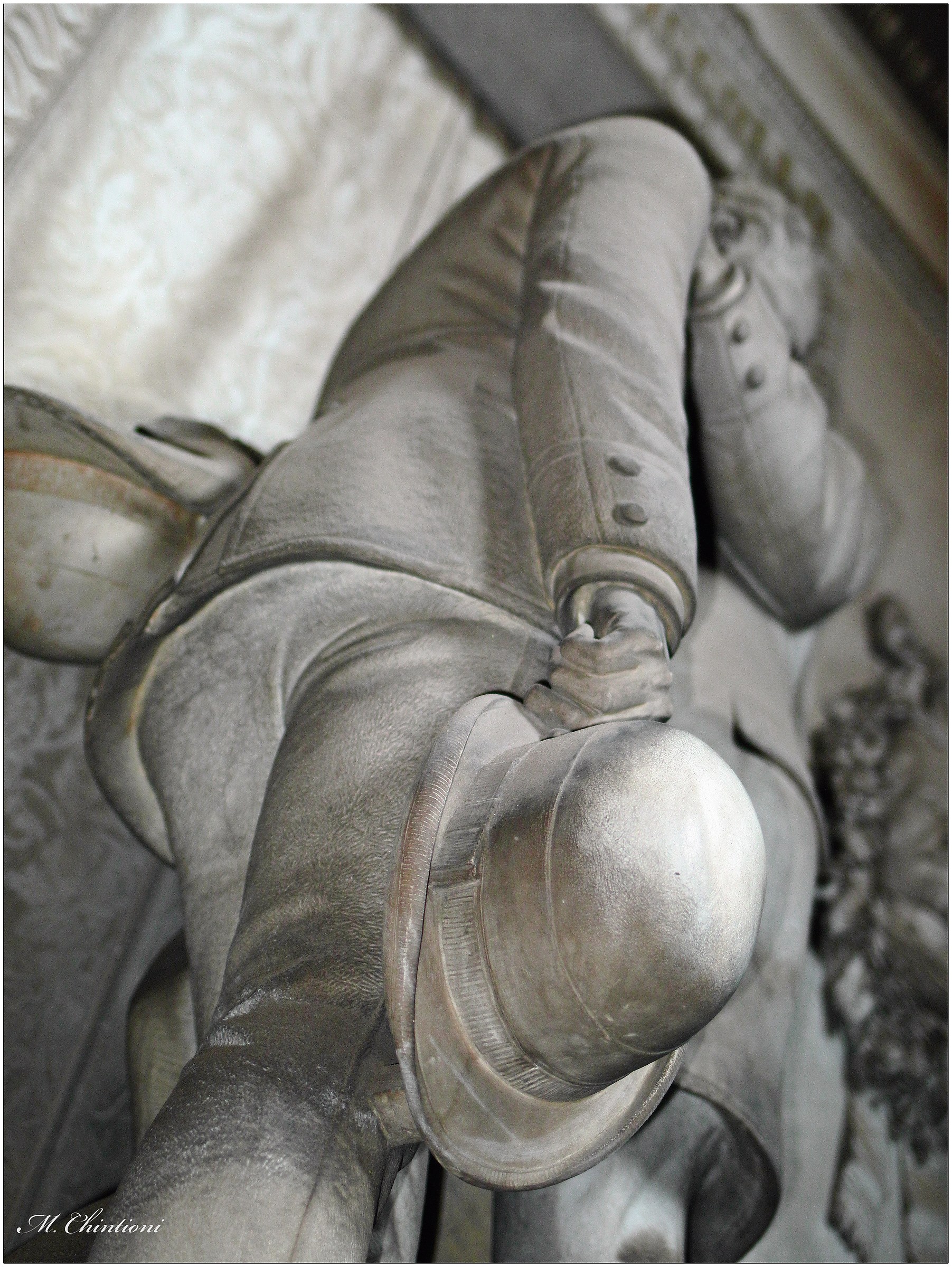 ".... painful composure"