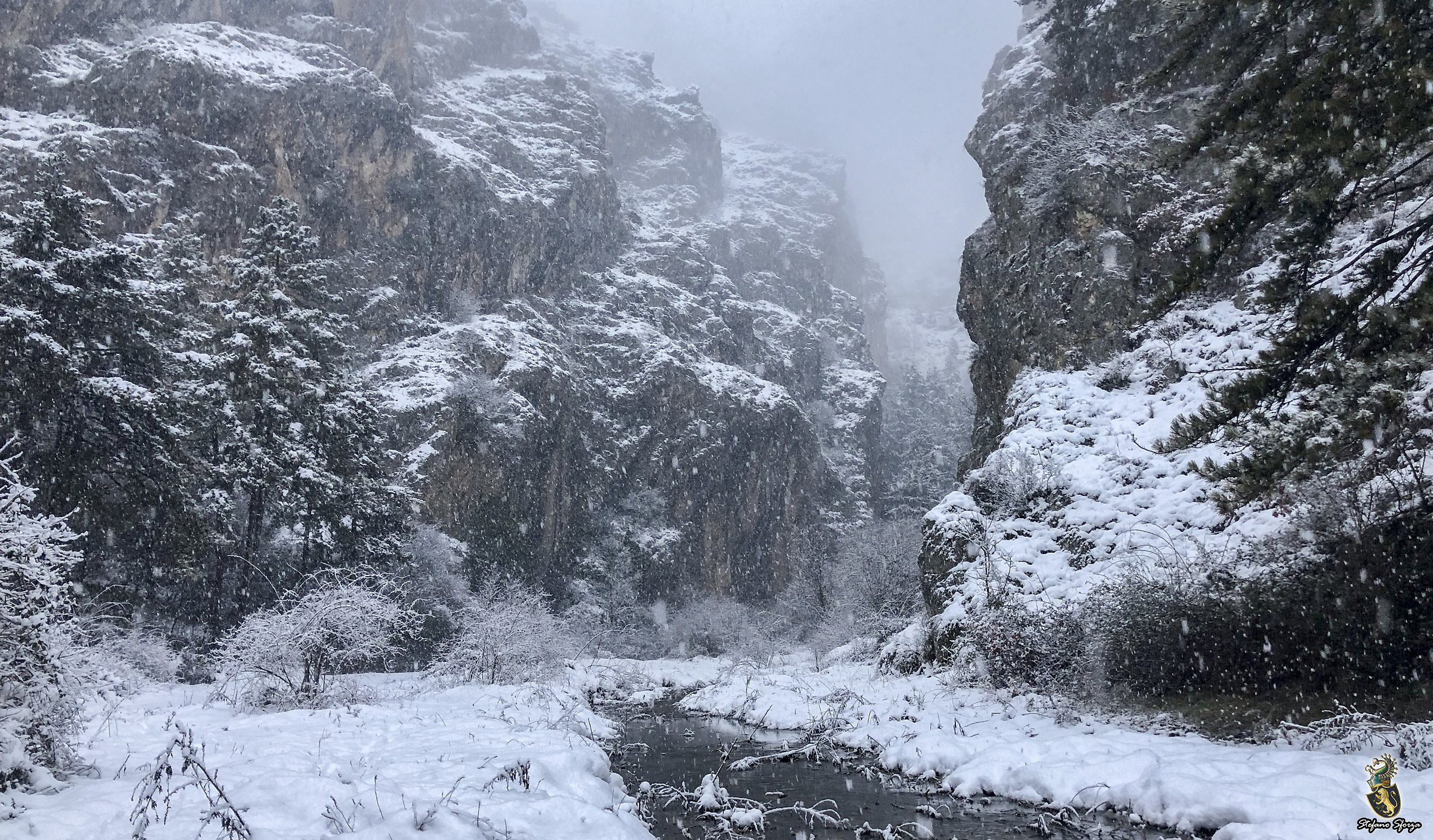 Gole di Celano Snow