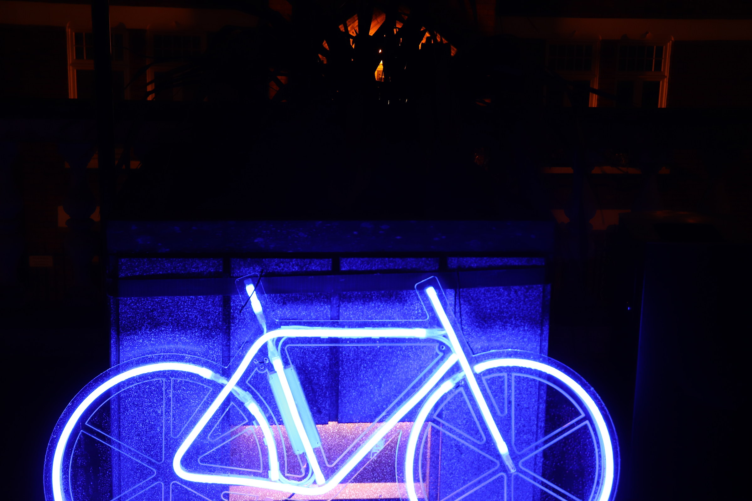 Blue light bicycle