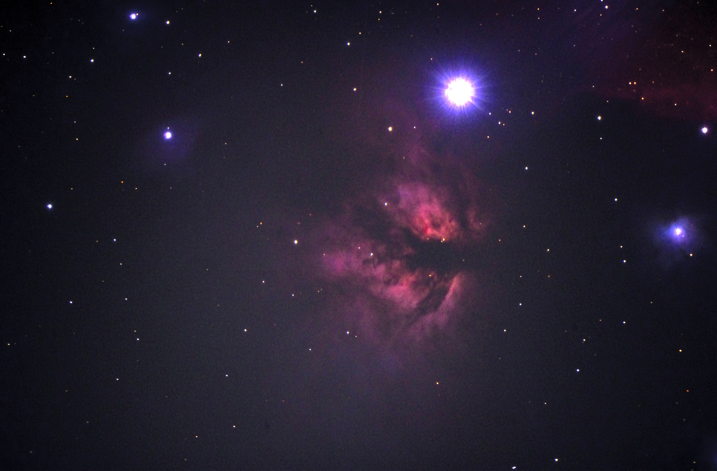 NGC 2024 close to the star Alnitak in Orion - 16 min.