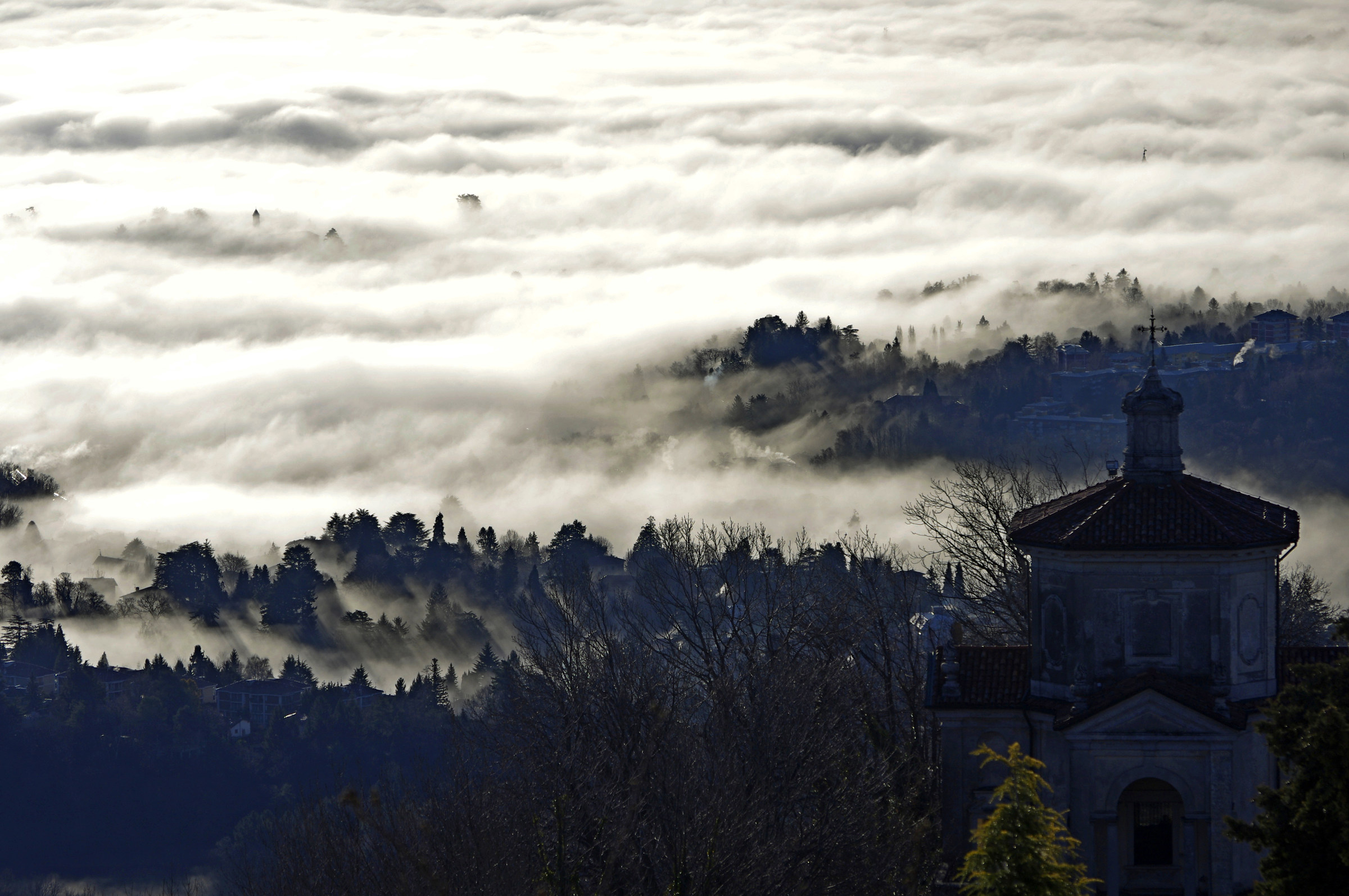 Fog from Sacro Monte