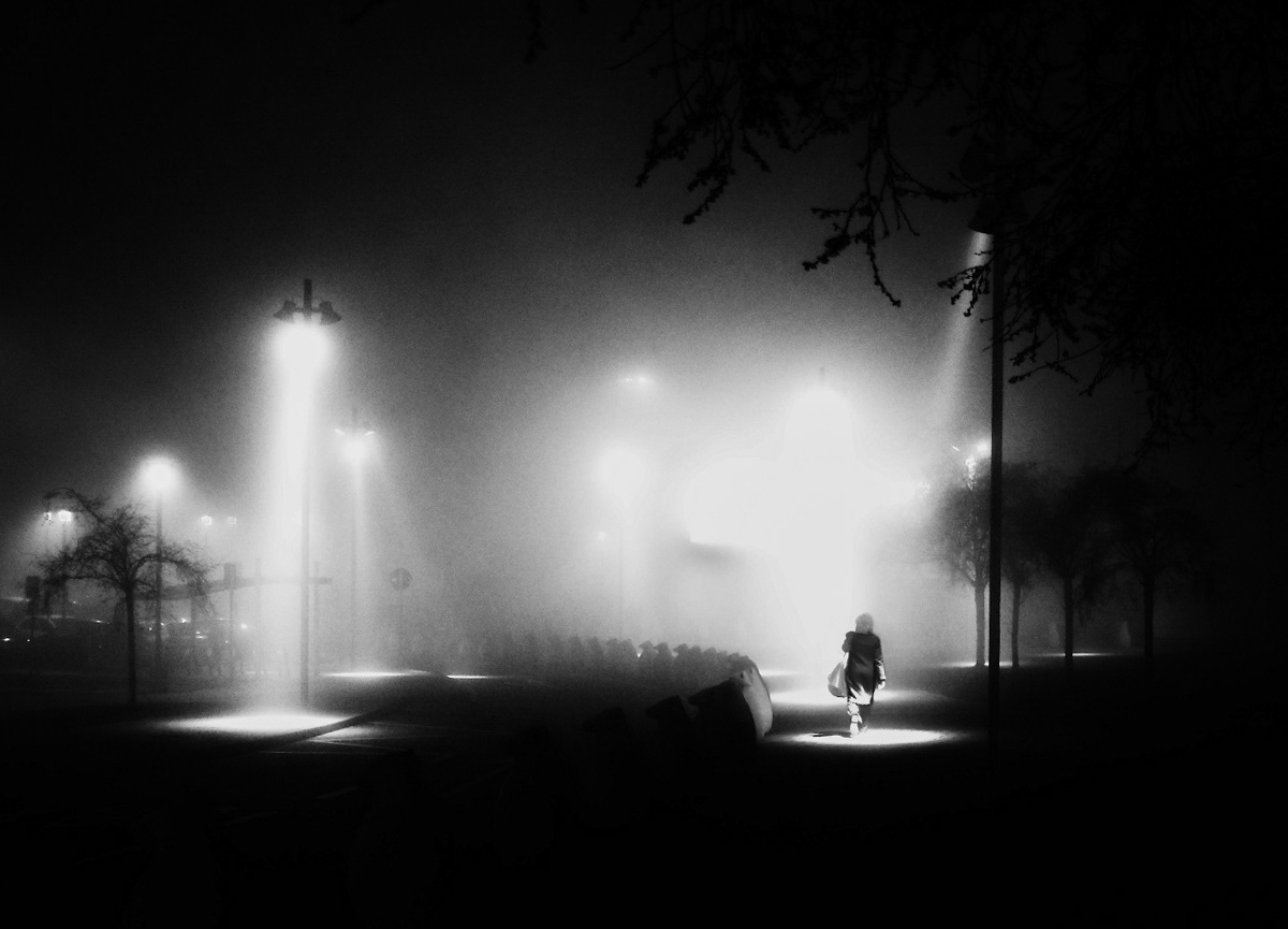 foggy night b & w2