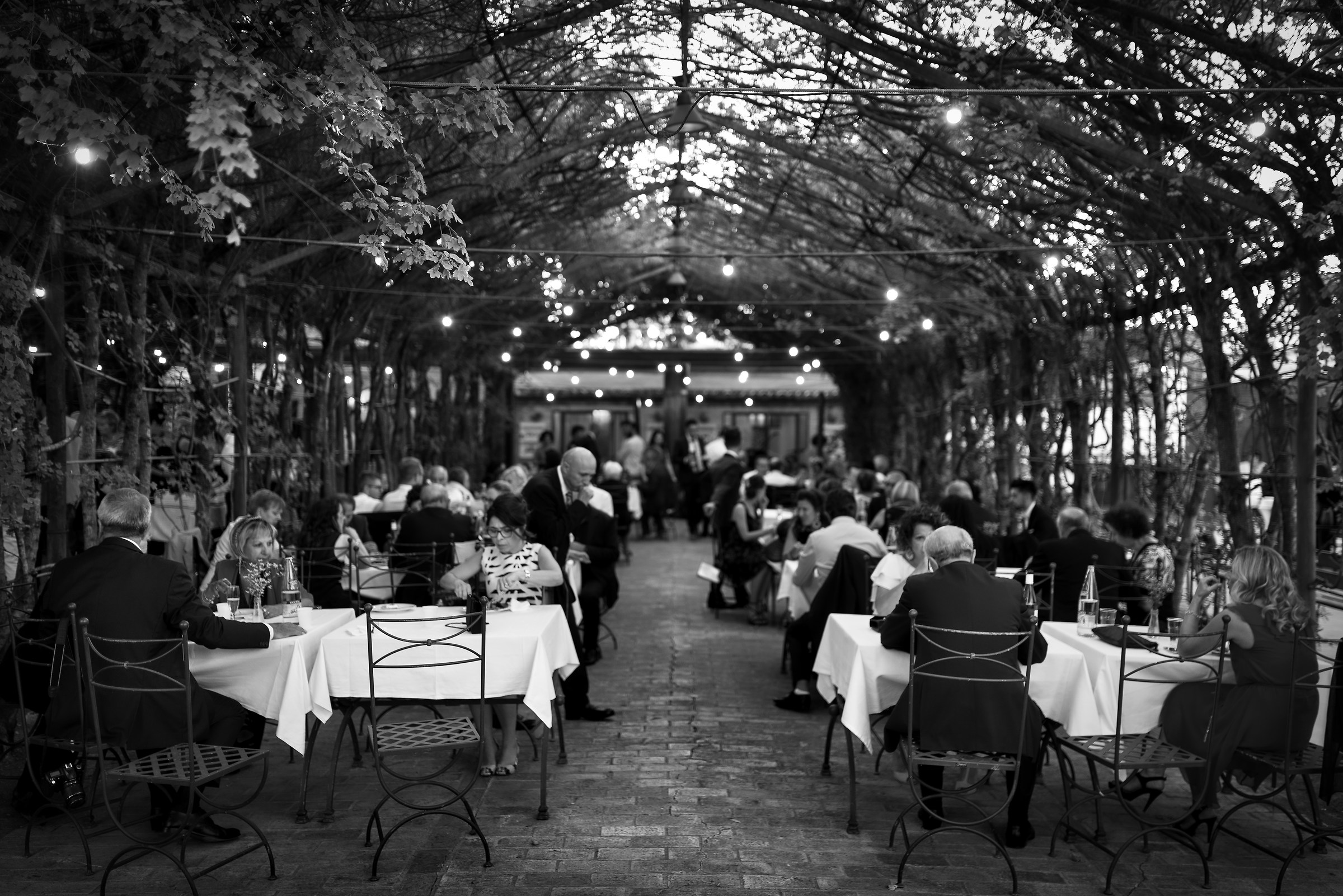 The beginning of the party