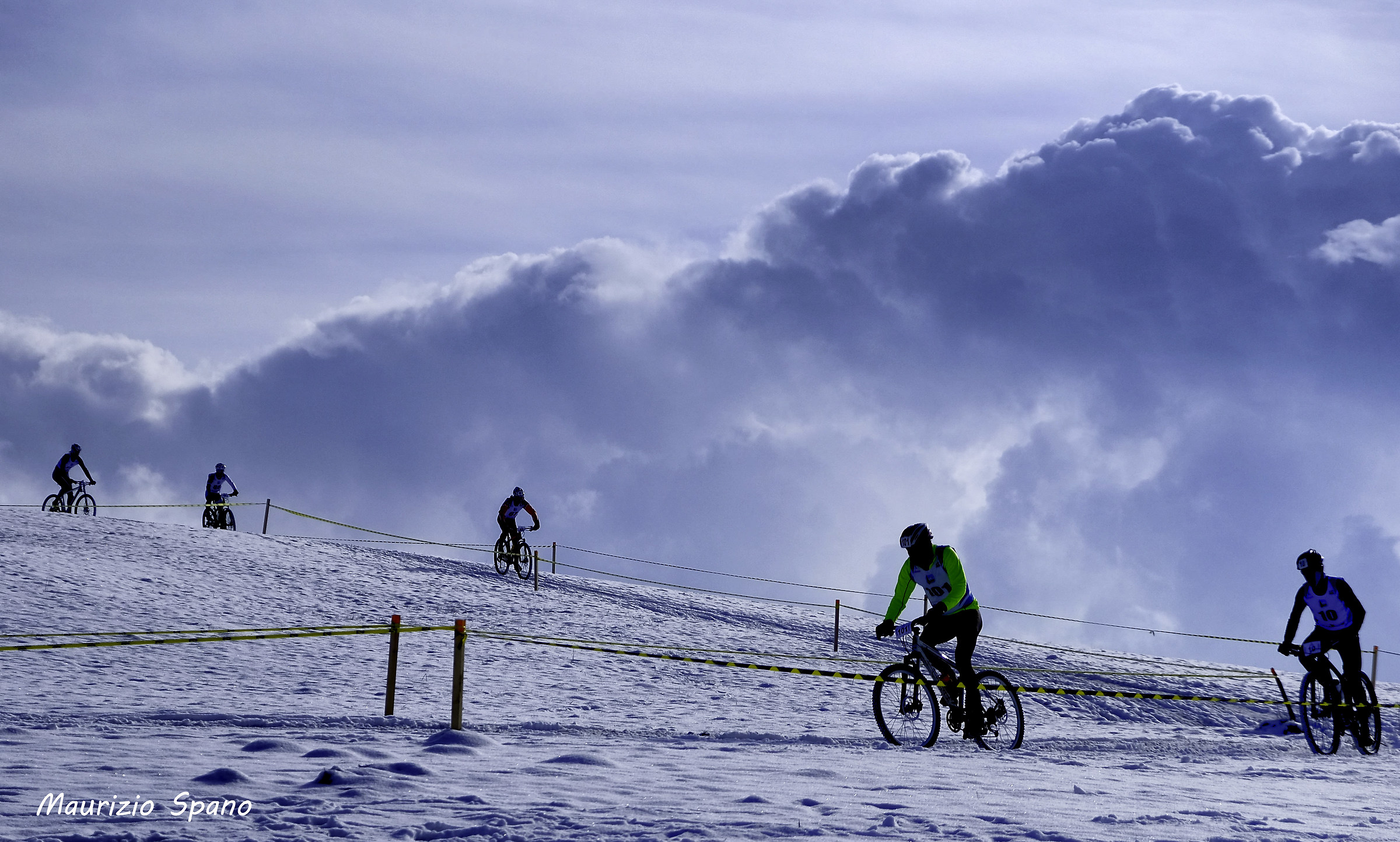 Triathlon invernale...  Spettacolo!
