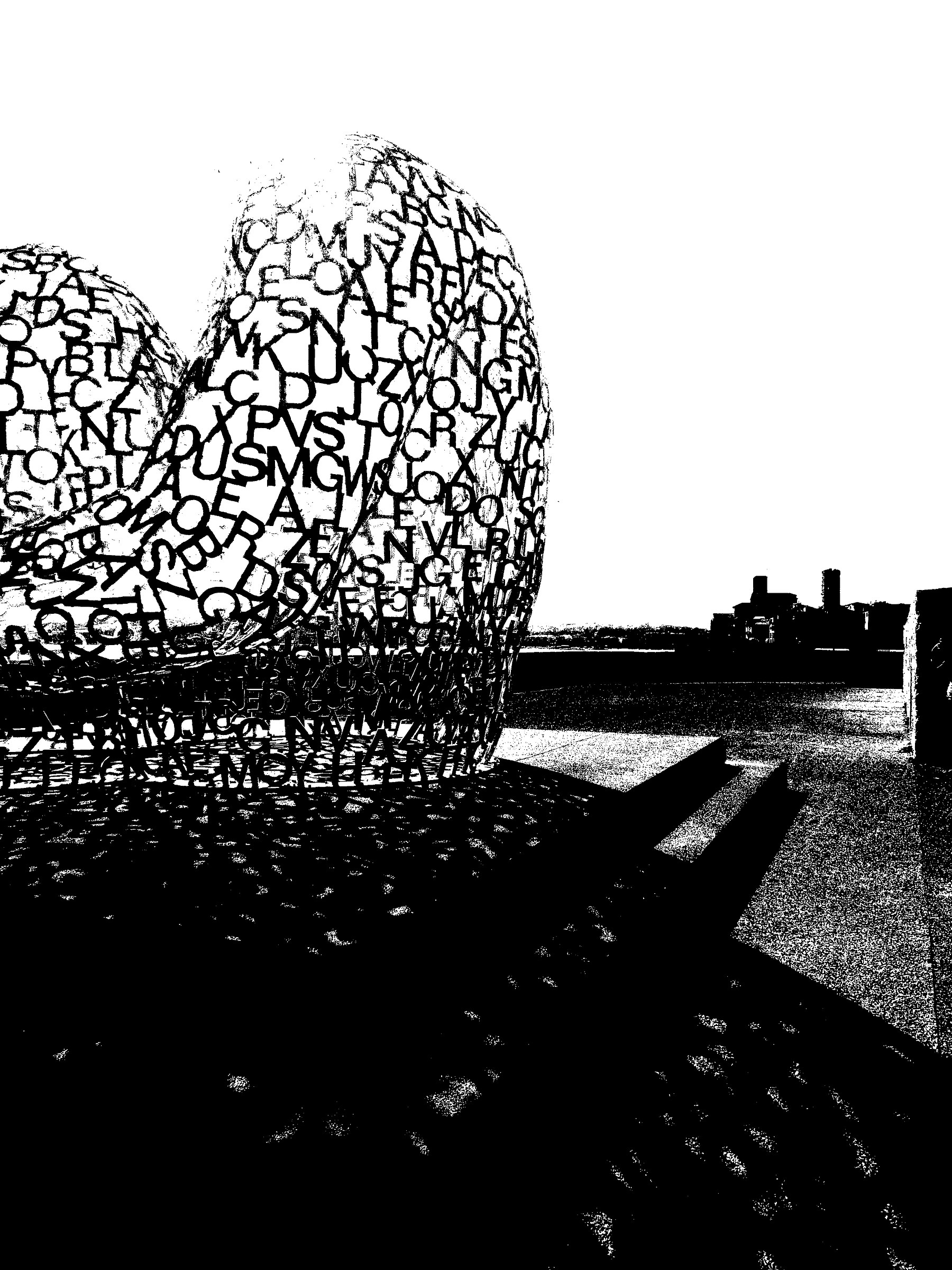 Antibes; "Le Nomade" by Jaume Plensa