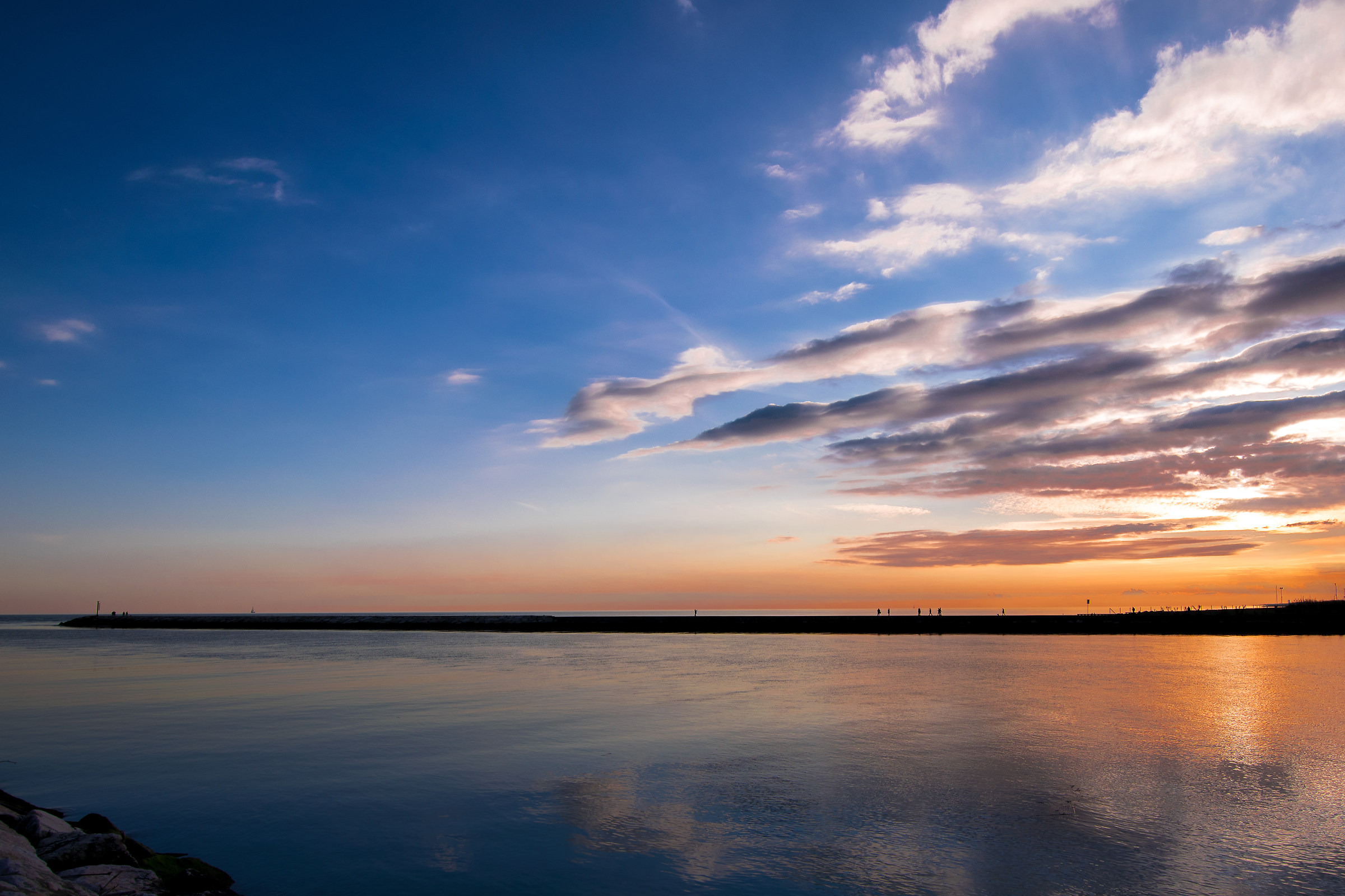 On the other side of the canal