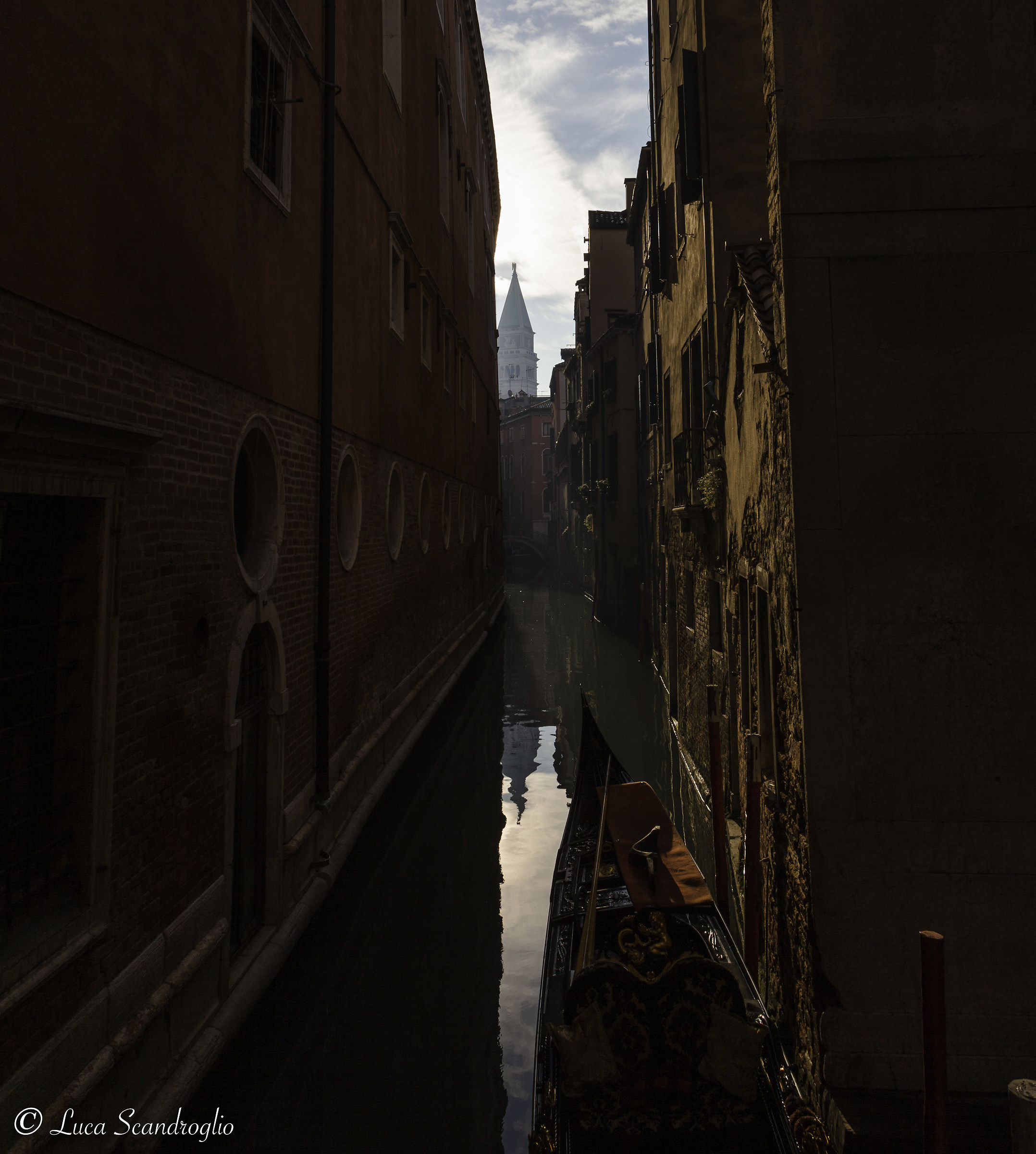 San Marco bell tower reflected on San Salvador Canal