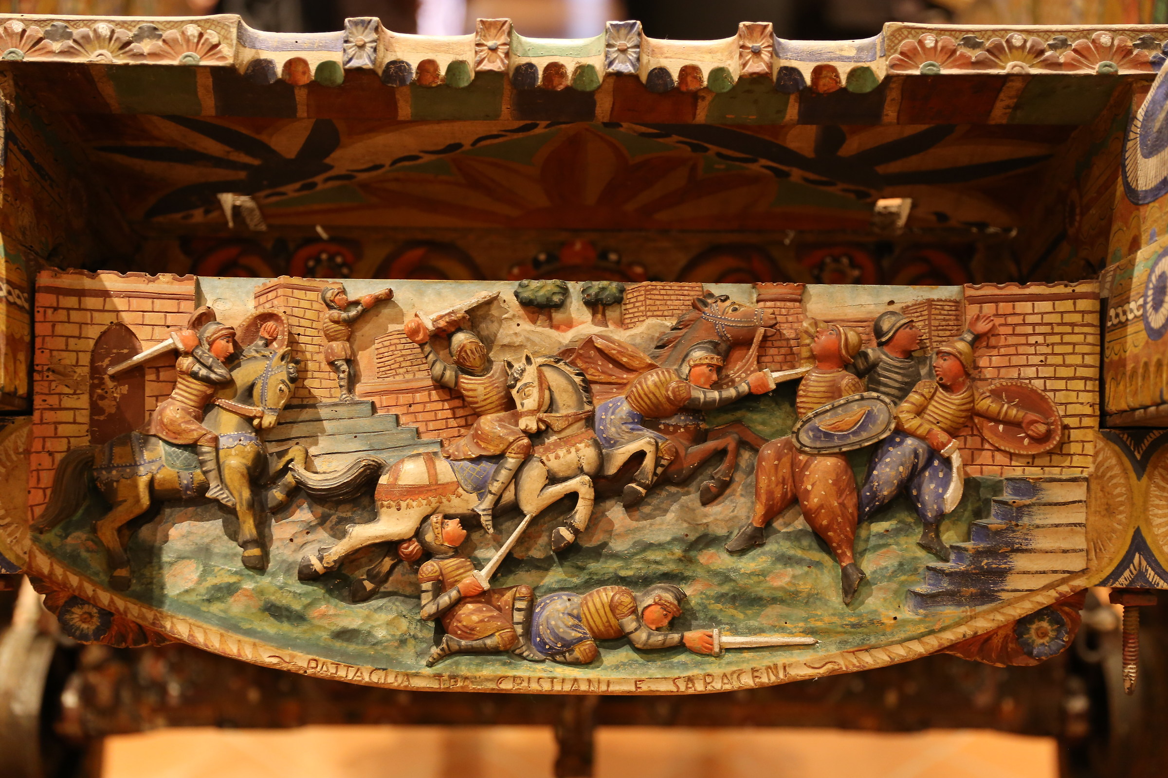 carretto siciliano 6.  "Chiave" posteriore di carr...