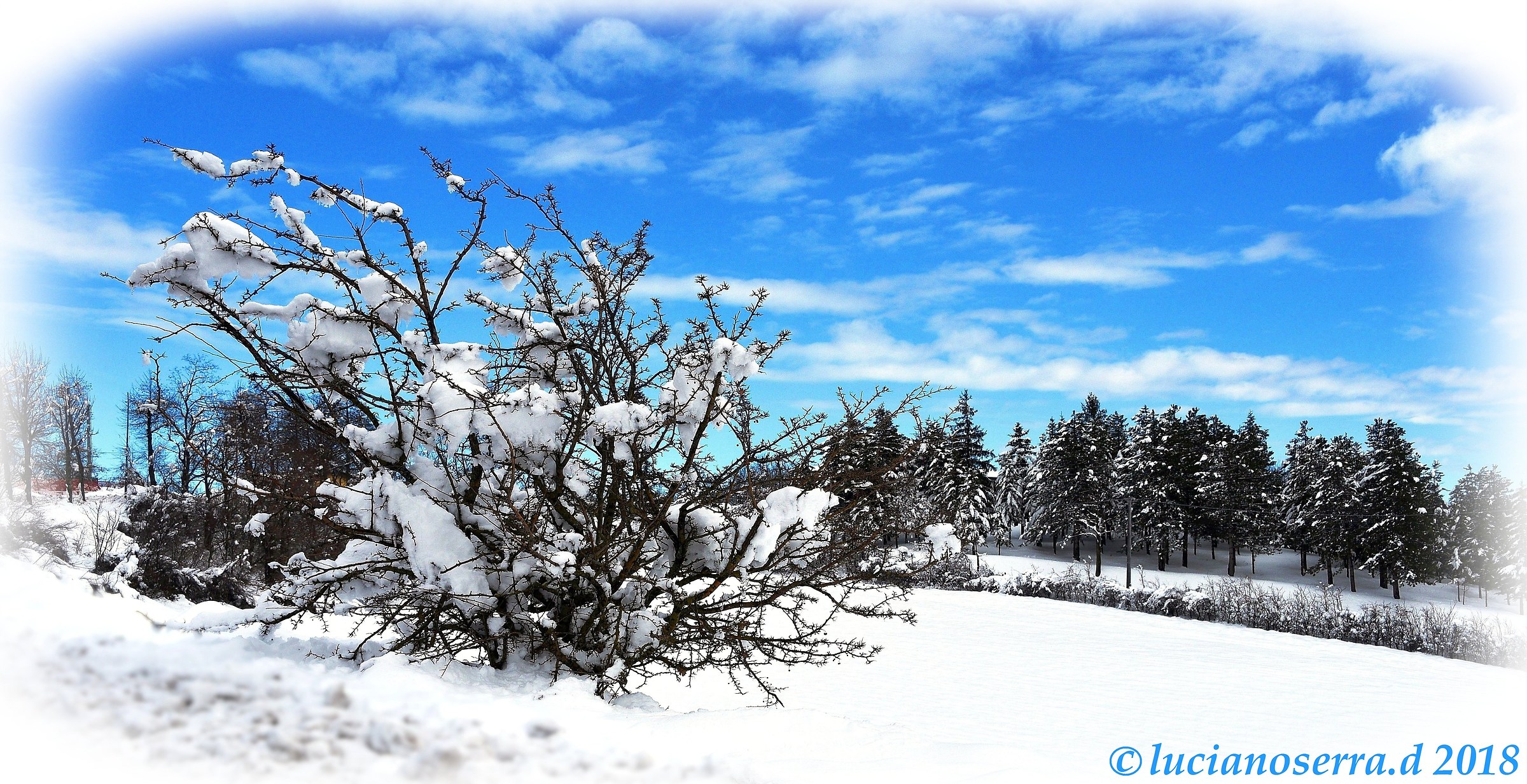 Neve sulle colline bolognesi