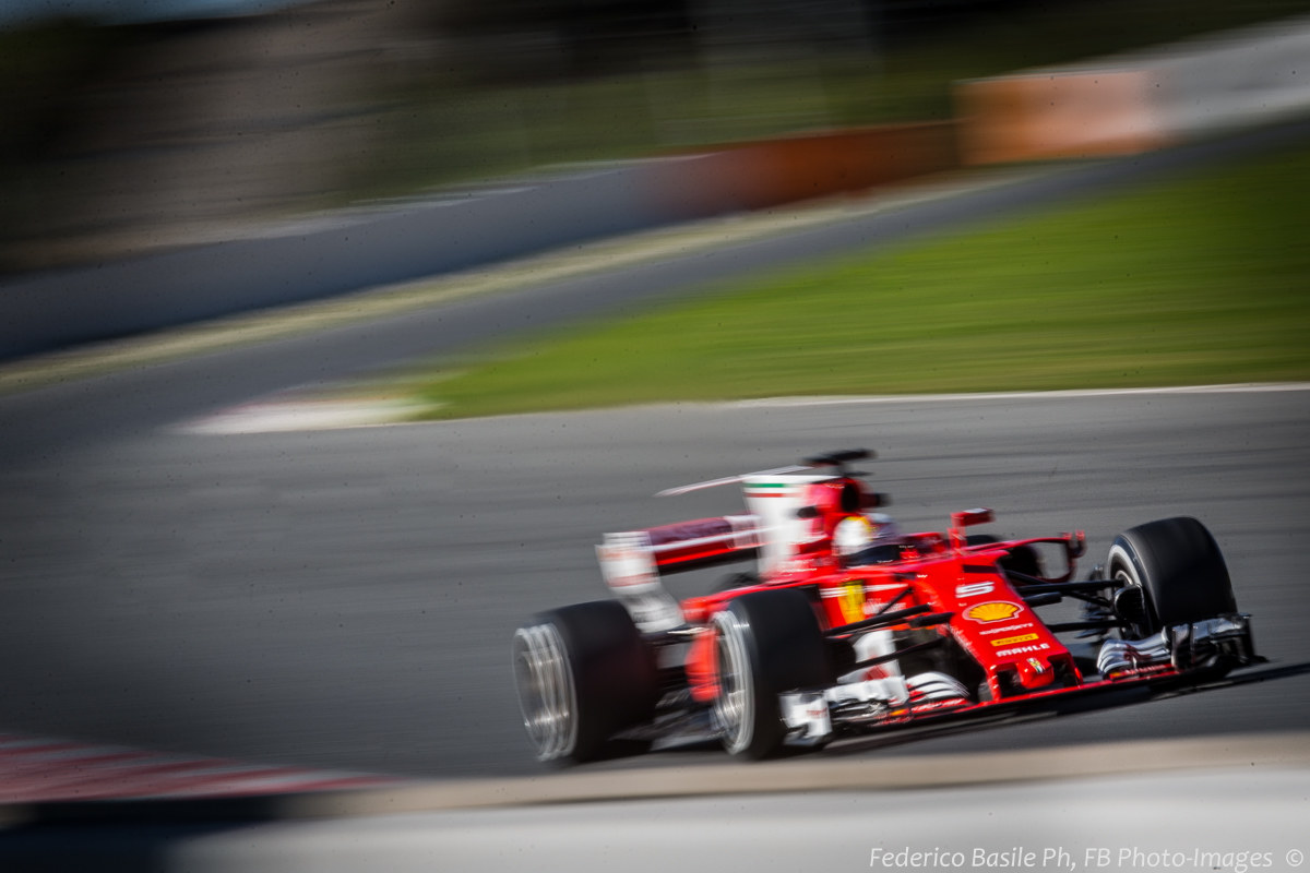 Sebastian Vettel in azione
