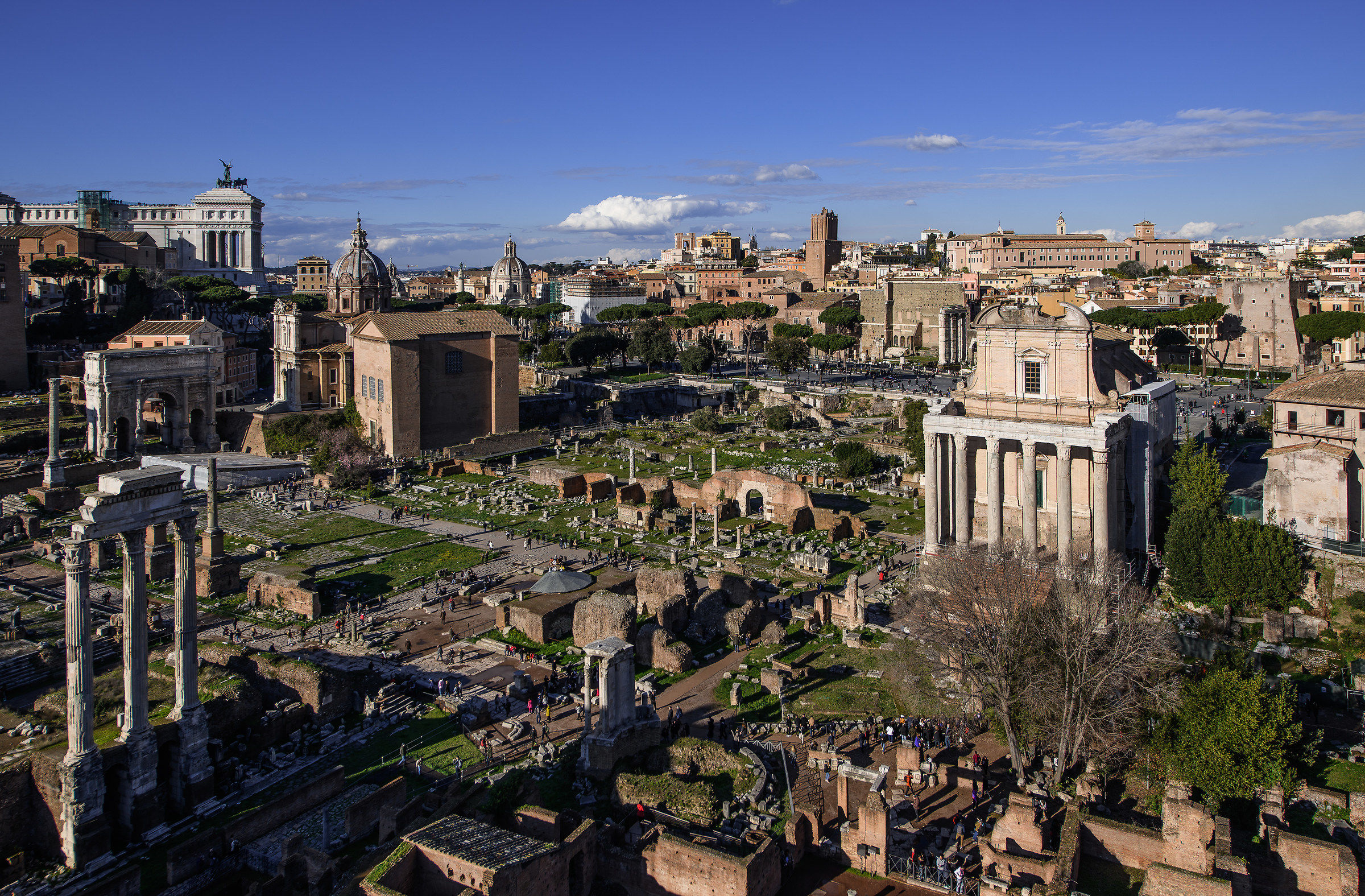 Rome-I Fori Imperiali seen from above