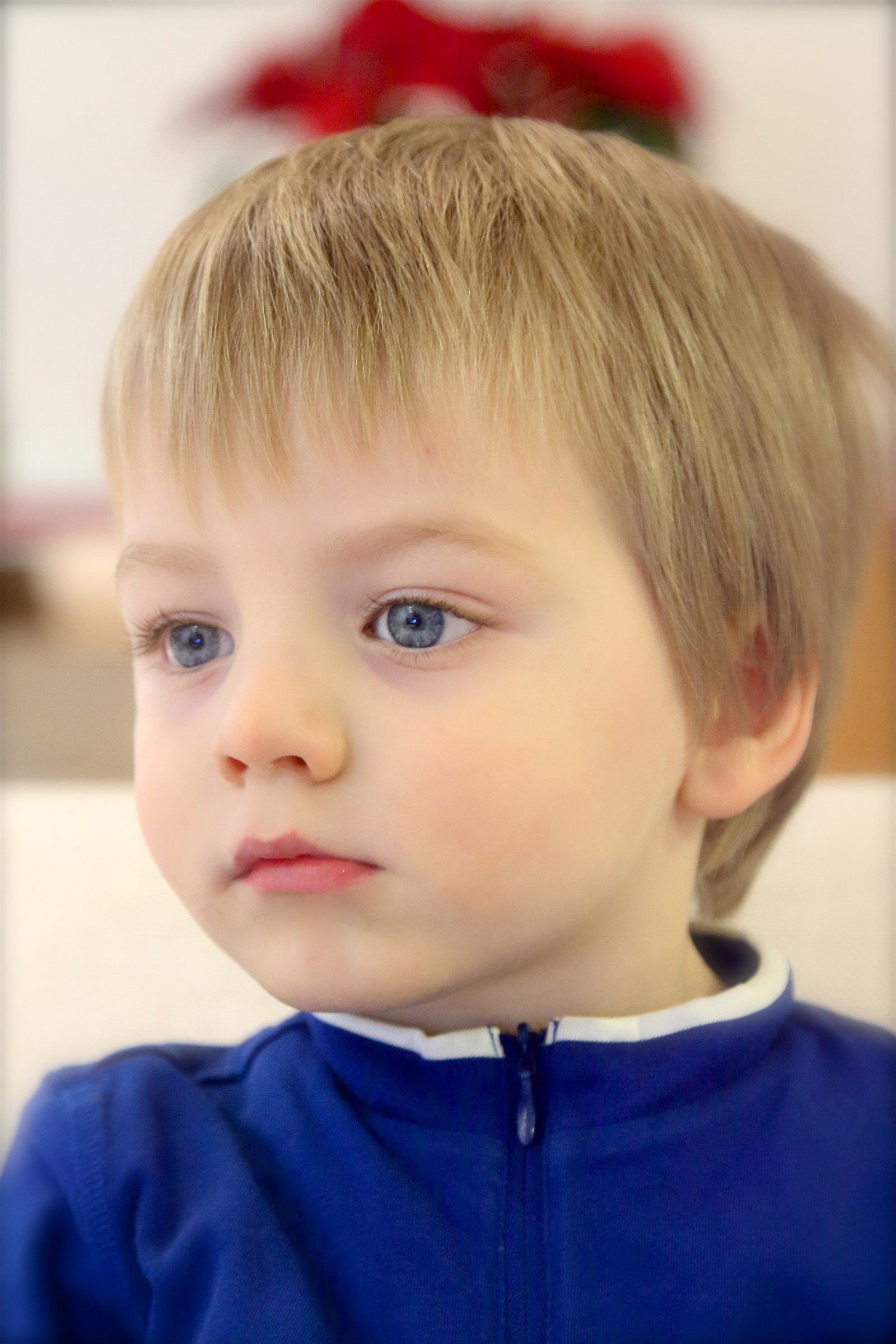 Francesco has now taken his fingers out of his mouth