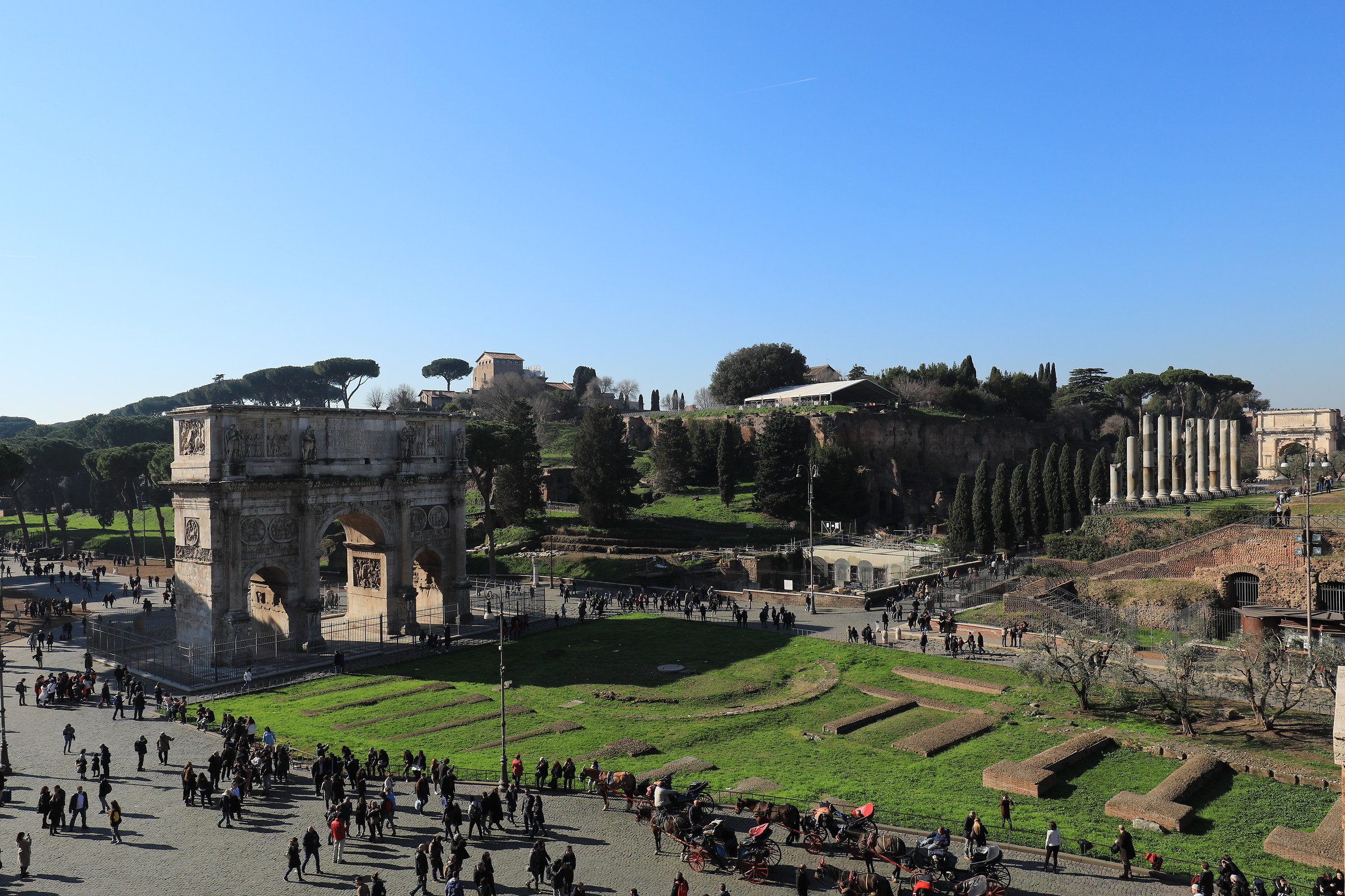 rome Forum and Arch of Constantine