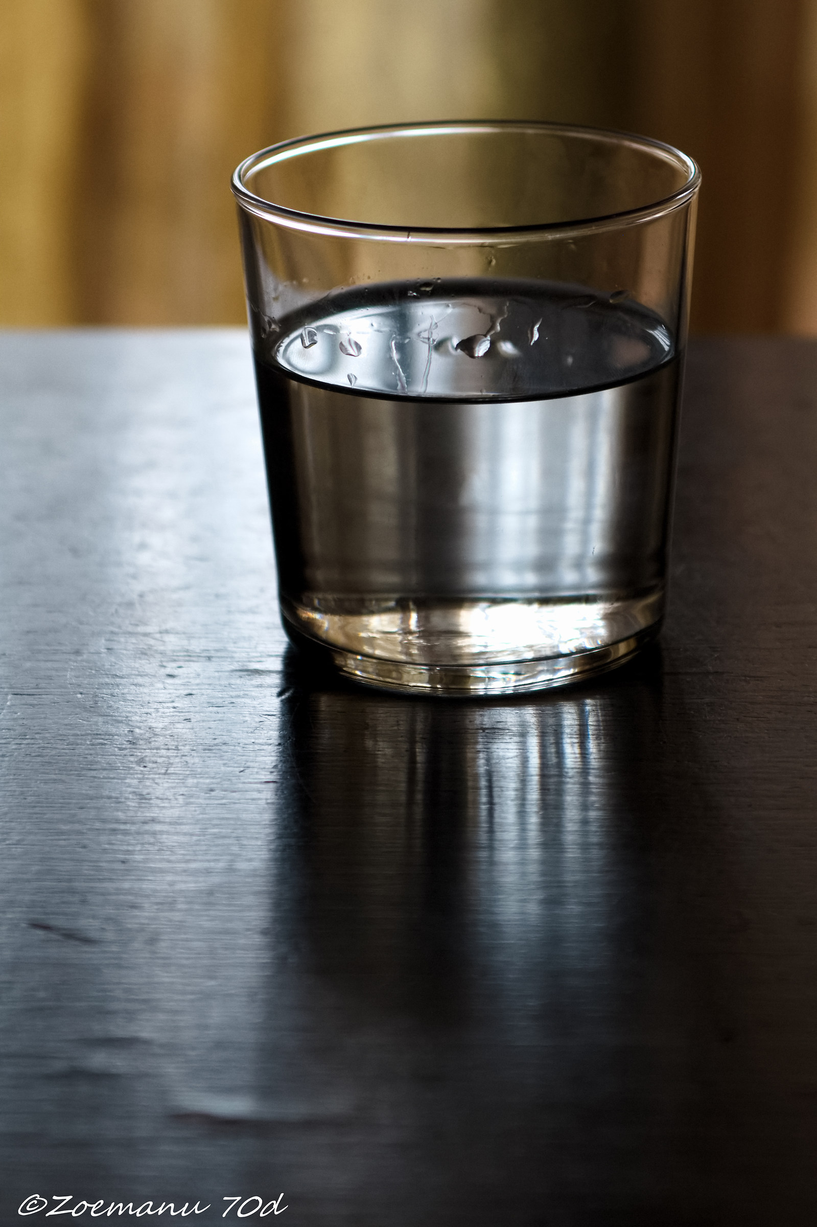 Just a glass of water. Thank you !