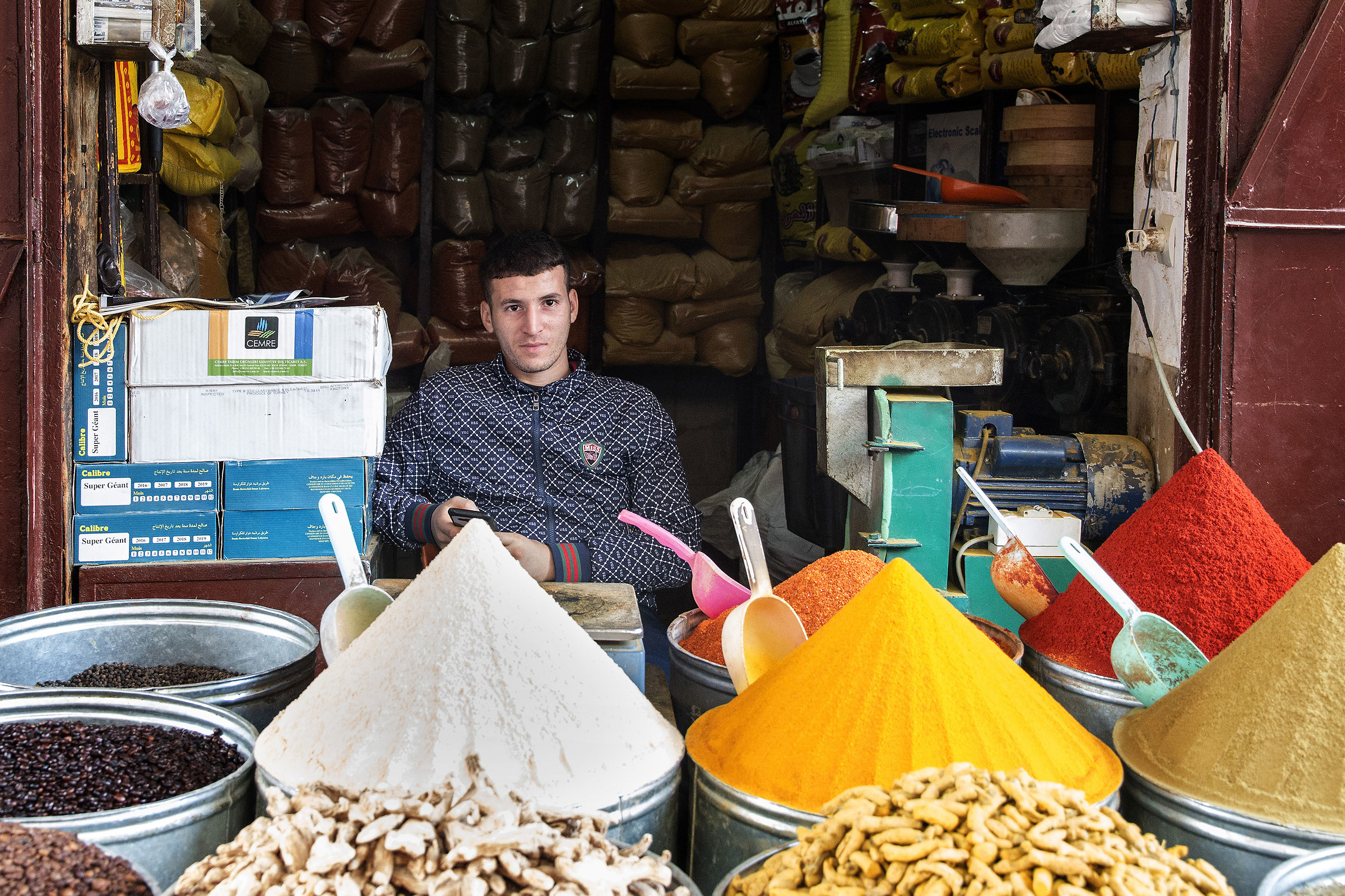 Portraits in Medina - The spice seller