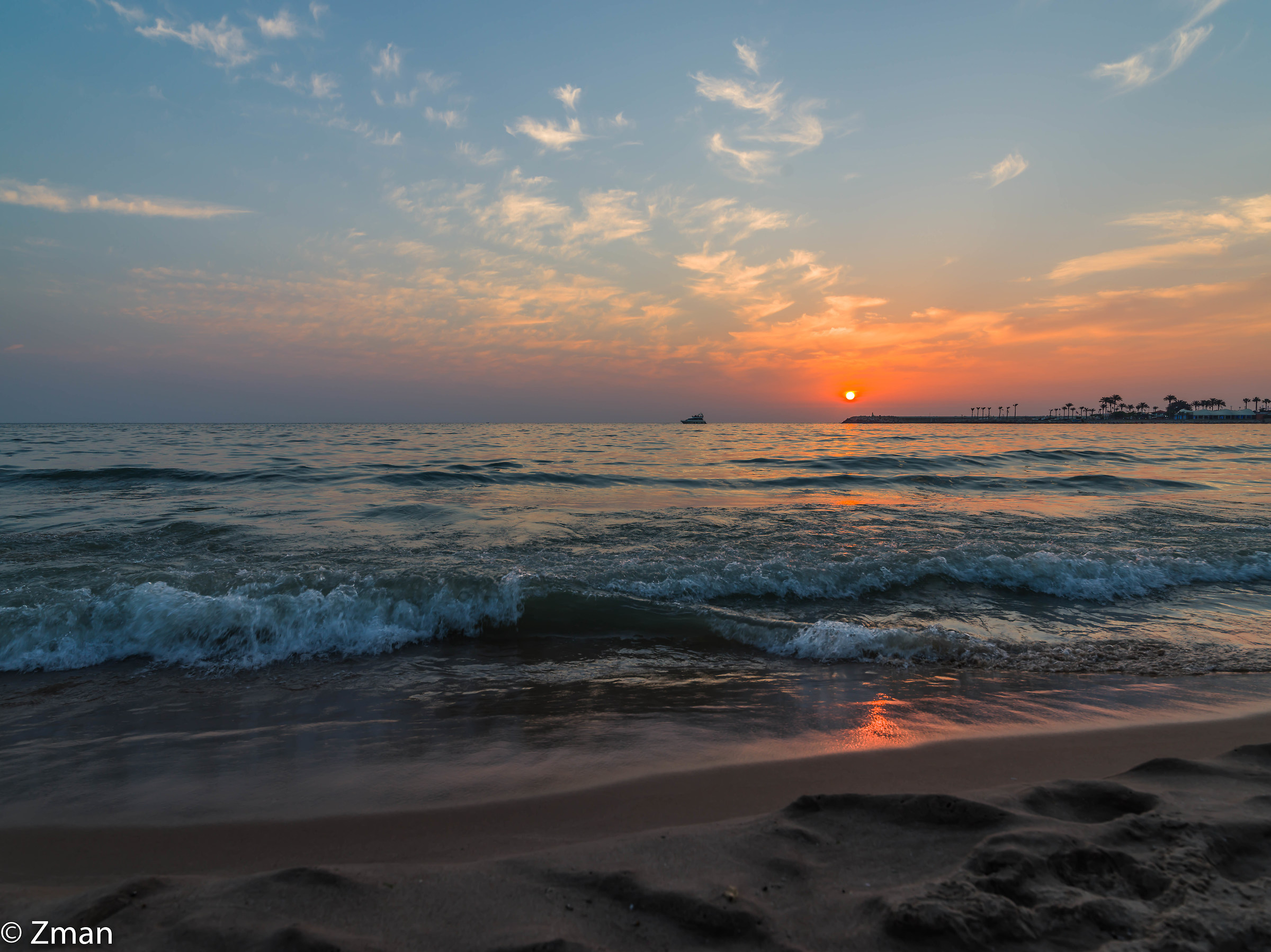 White Sands Beach at Sunset