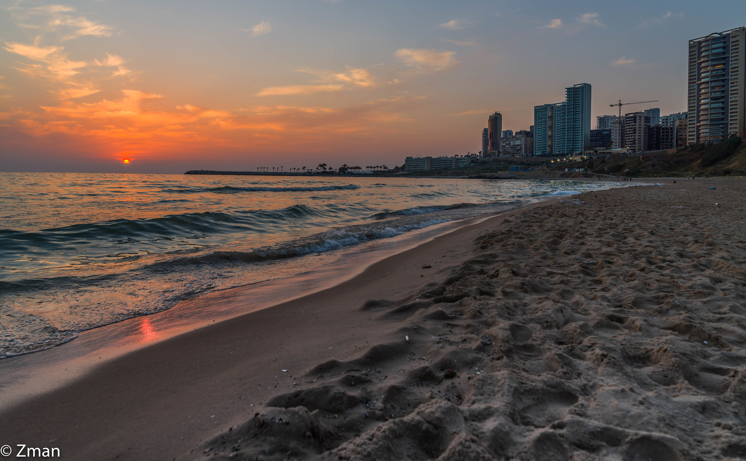 White Sands Beach at Sunset
