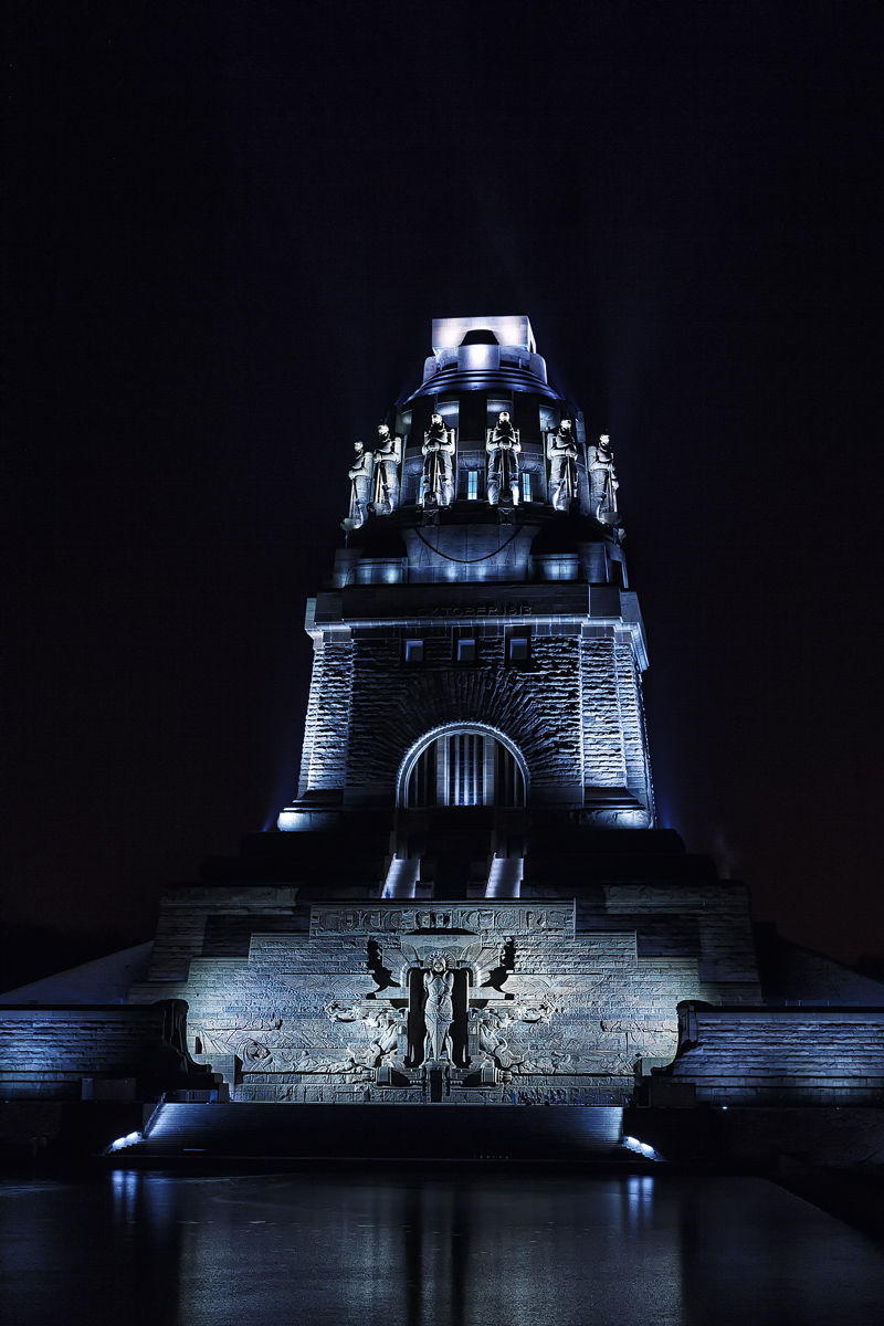 Una notte gelida al Völkerschlachtdenkmal