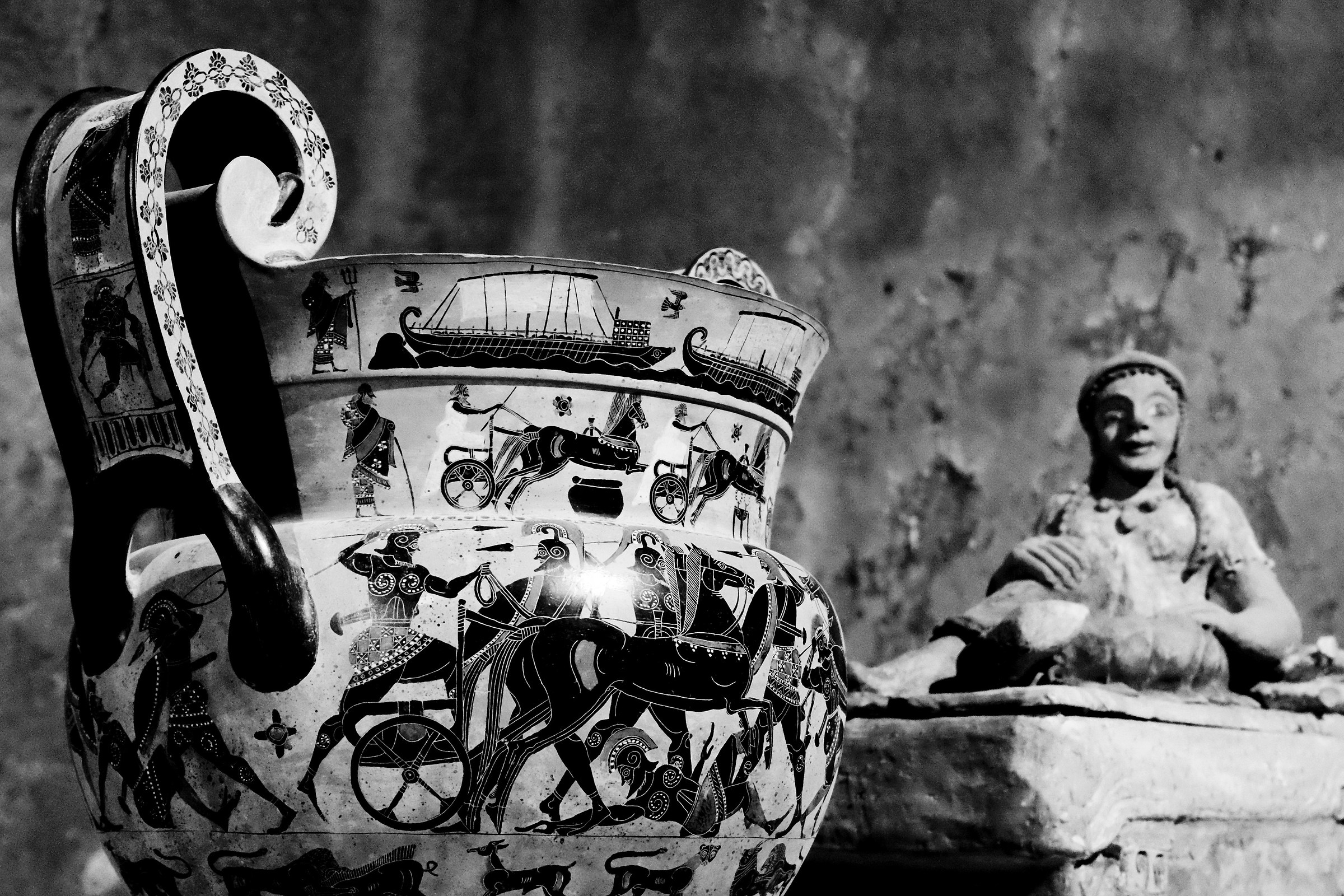 Anfora e matrona etrusca