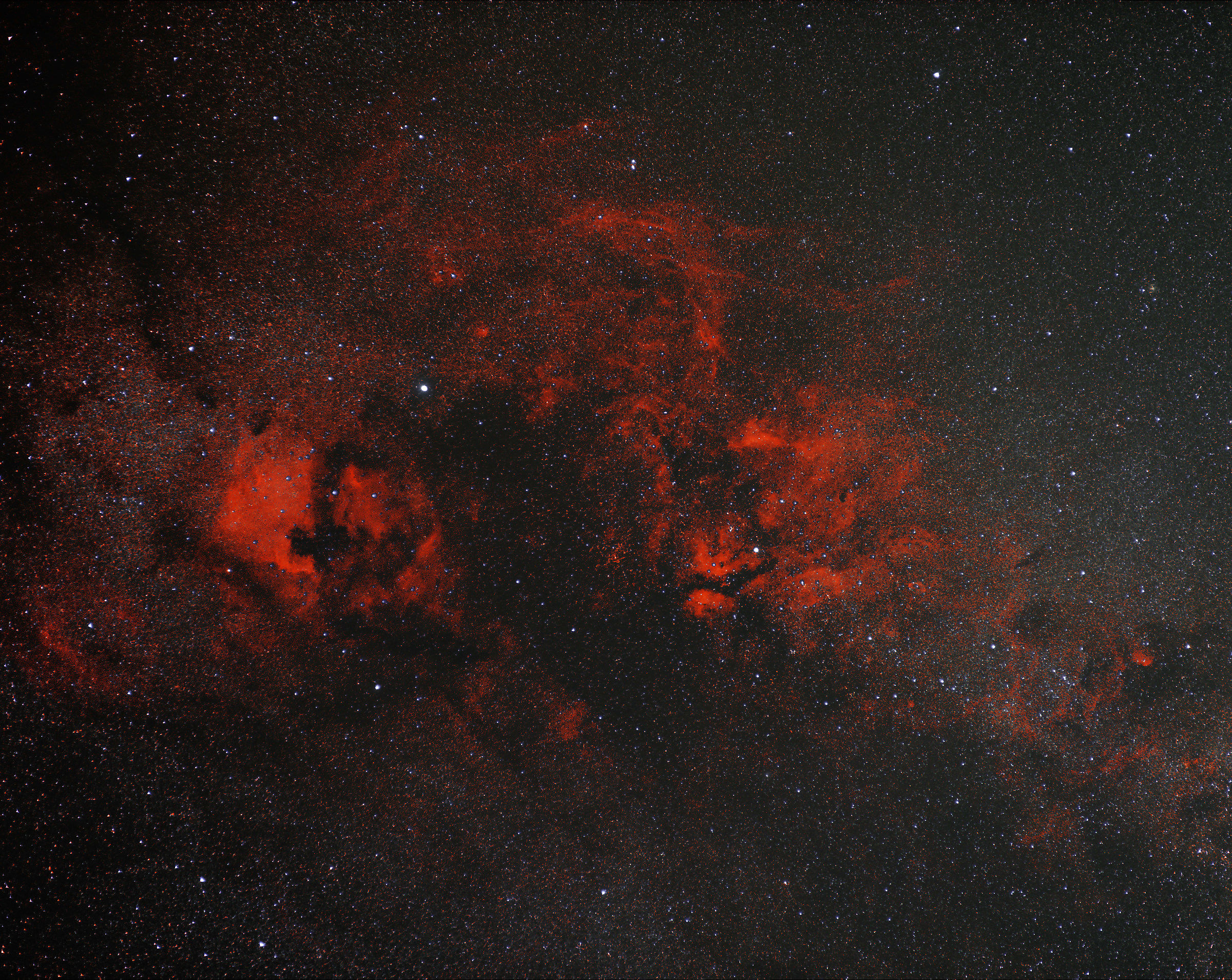 alcune nebulose della via lattea estiva