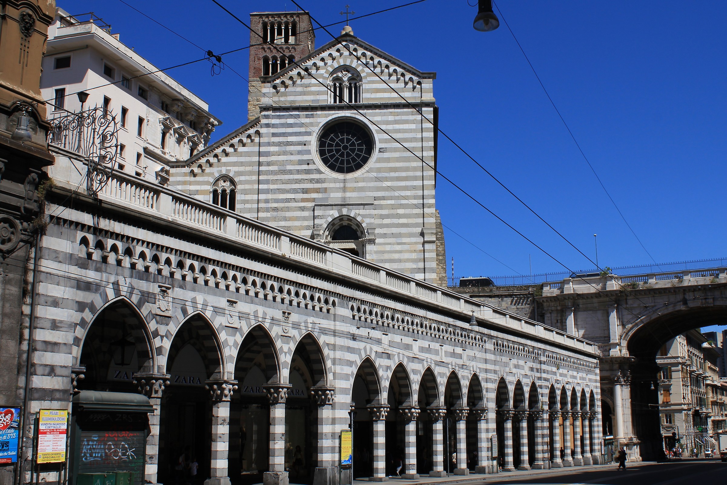 Genoa - S Stefano and Ponte Monumentale