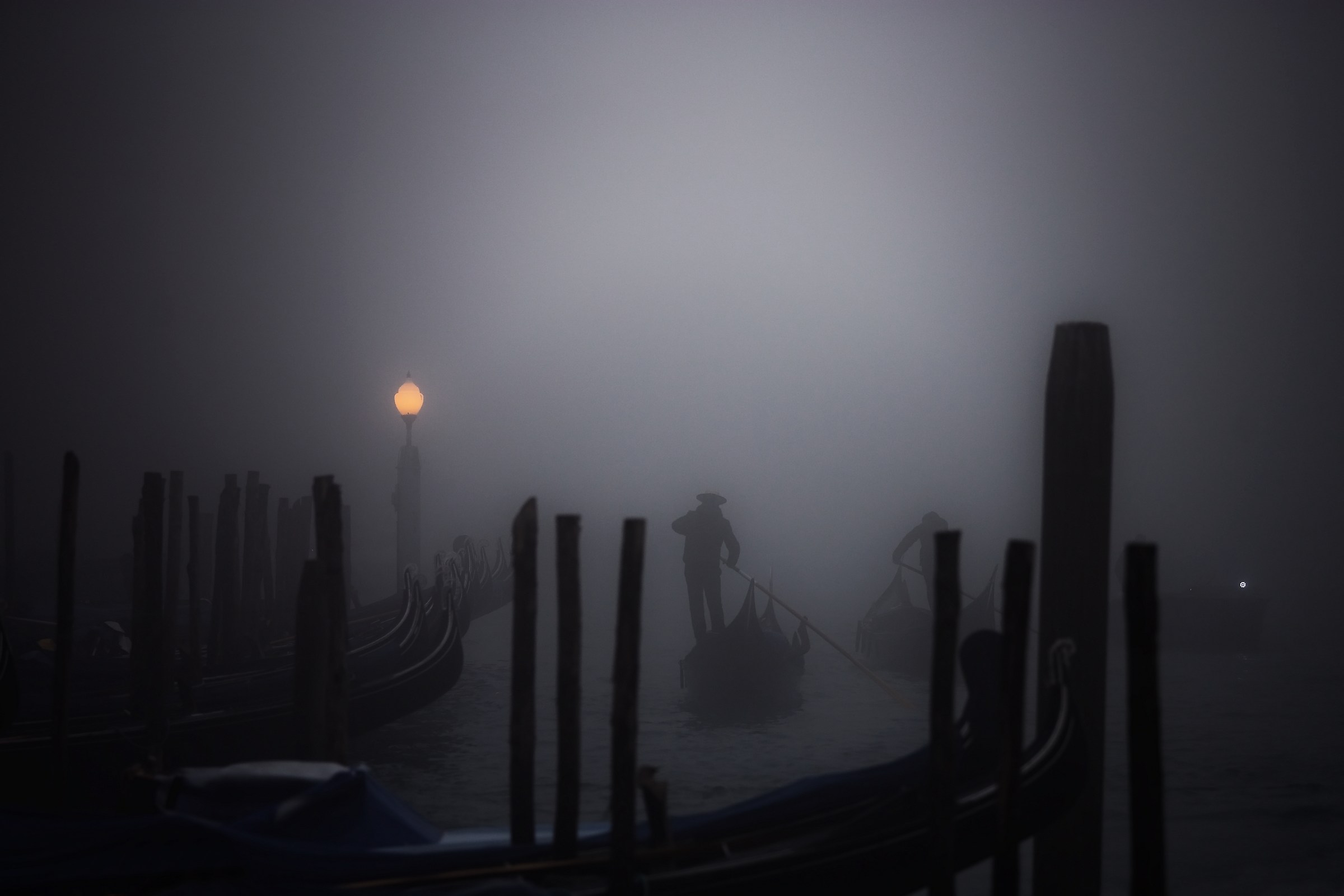 Tra la nebbia del canal