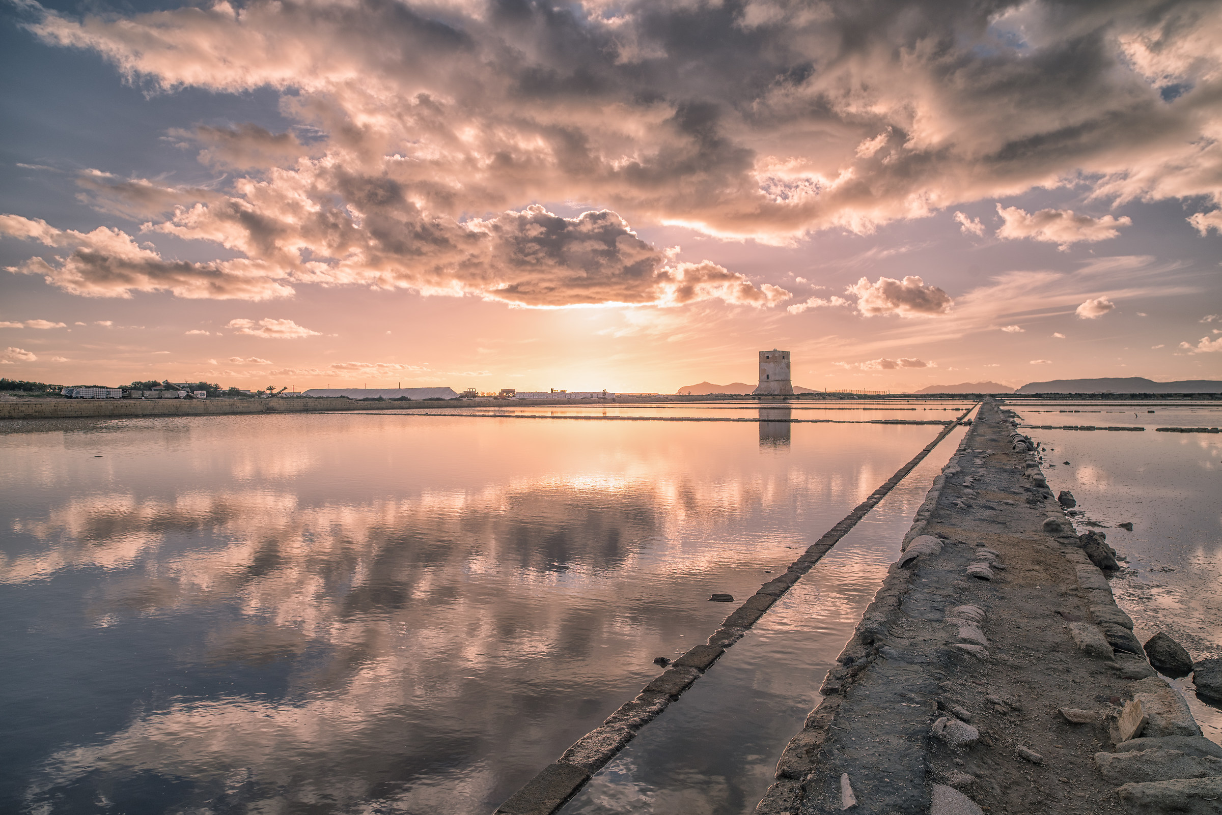 Tramonto alla Salina