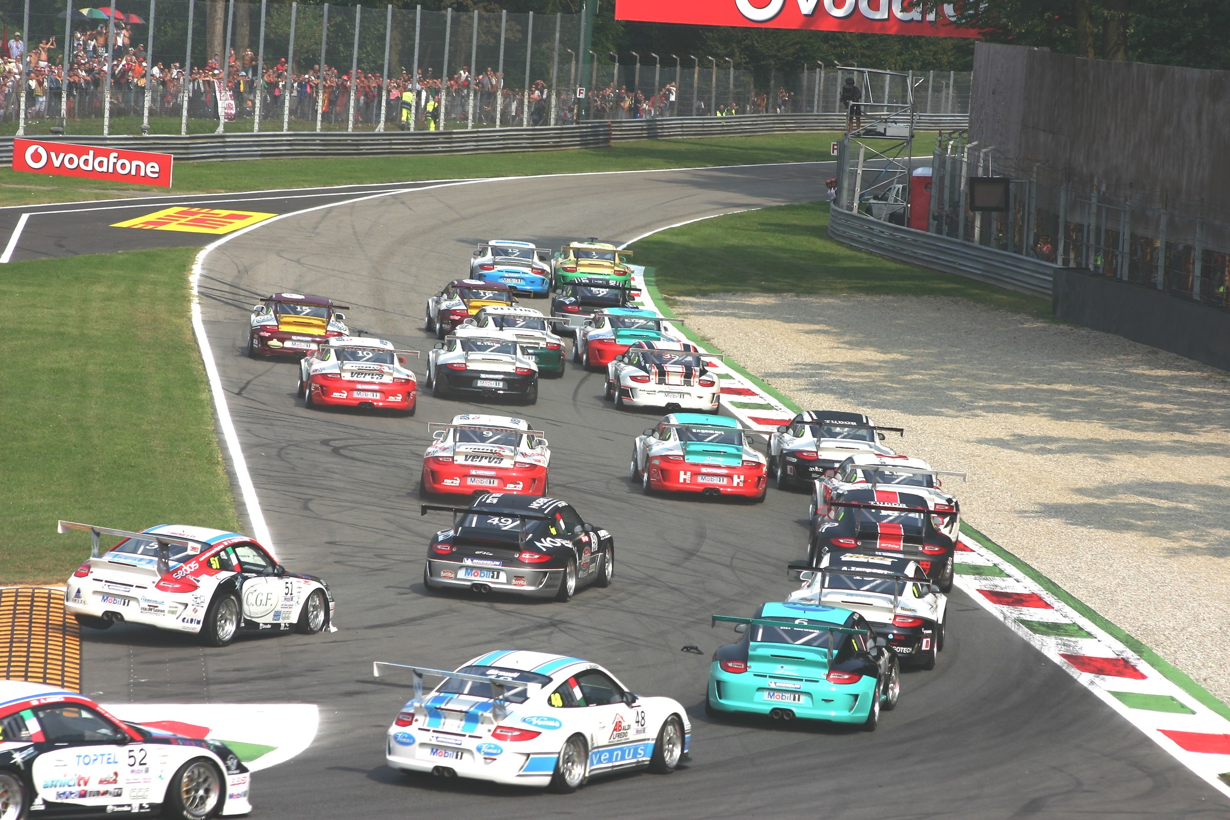 1st step in the 1st variant Monza 2011 Porche supercup